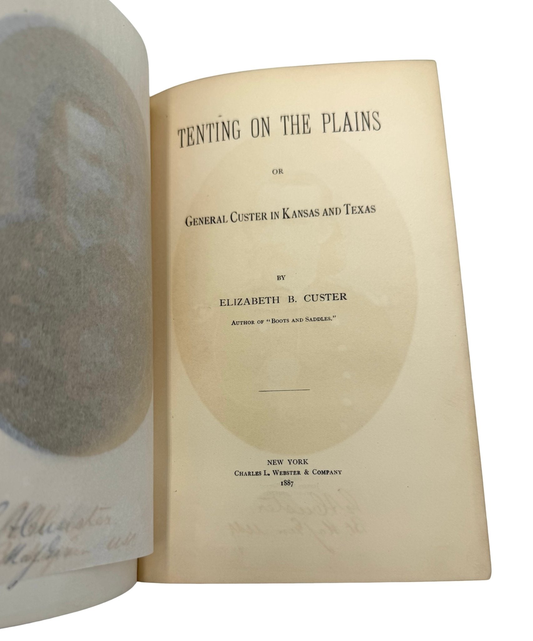 Tenting on the Plains, or General Custer in Kansas and Texas, by Elizabeth B. Custer, First Edition, in Original Boards, 1887 - The Great Republic