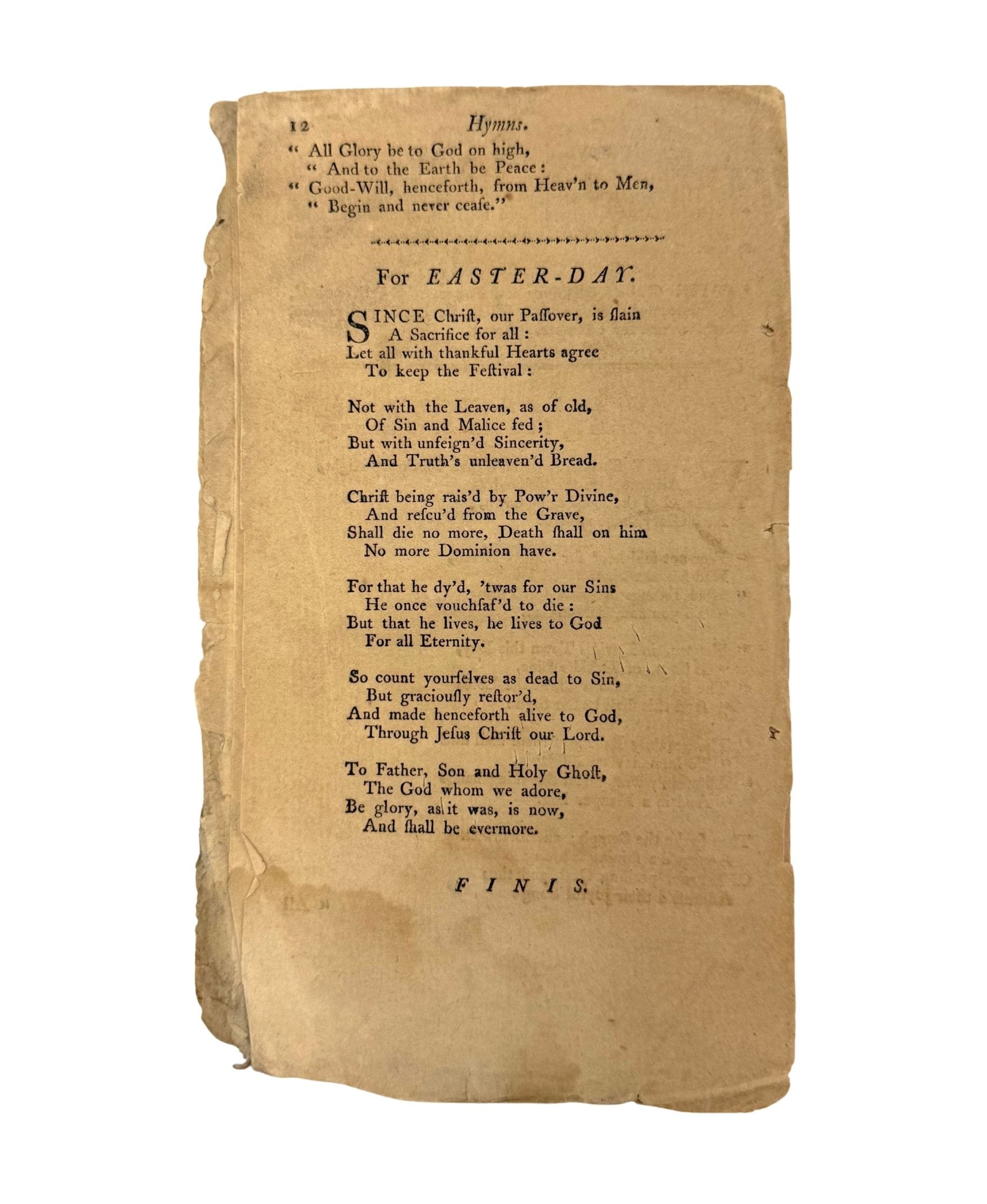 The A, B, C. With The Church of England Catechism, Published by Young, Stewart and McCulloch, First Edition, Second Issue, 1785 - The Great Republic