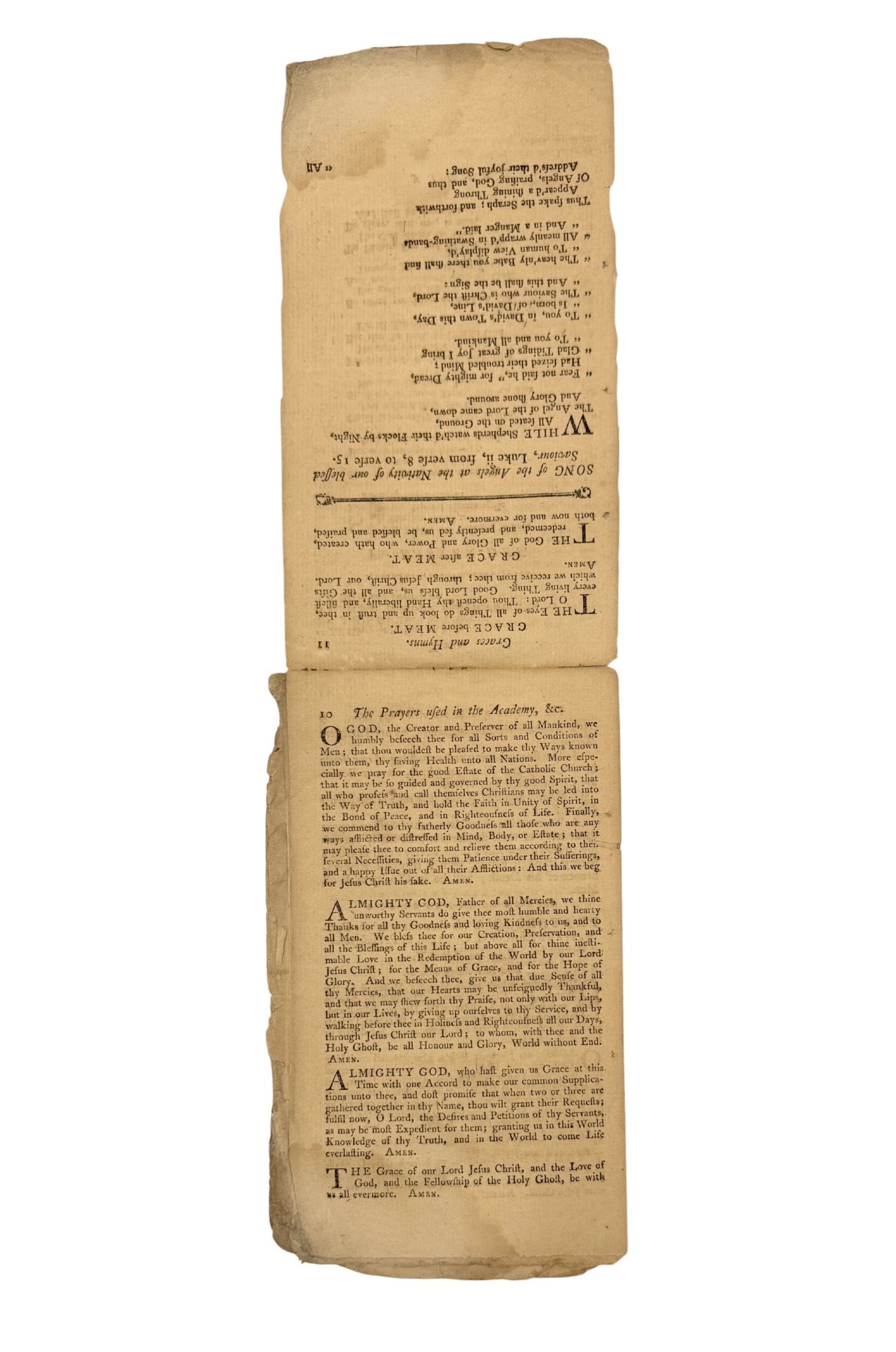 The A, B, C. With The Church of England Catechism, Published by Young, Stewart and McCulloch, First Edition, Second Issue, 1785 - The Great Republic