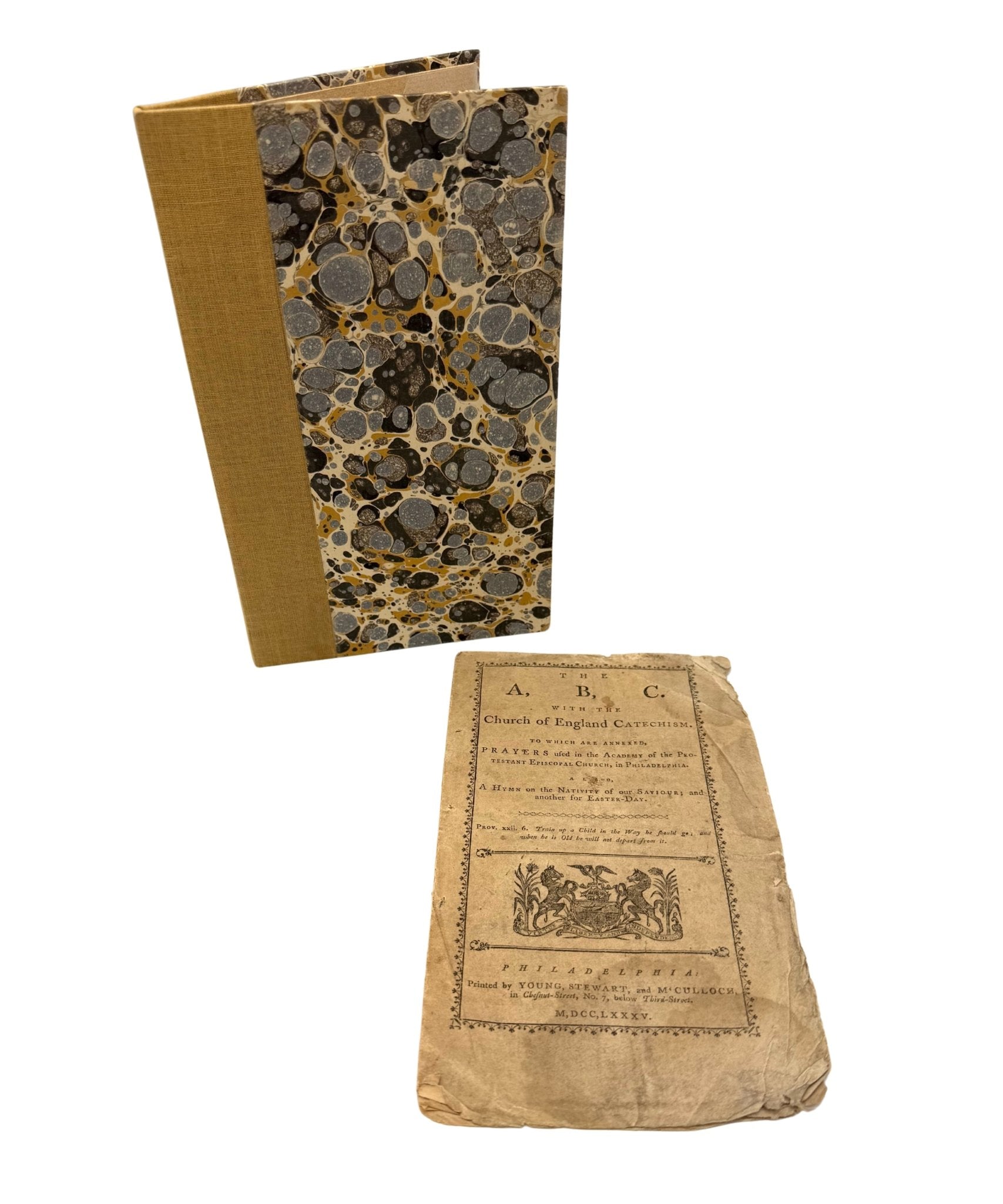 The A, B, C. With The Church of England Catechism, Published by Young, Stewart and McCulloch, First Edition, Second Issue, 1785 - The Great Republic