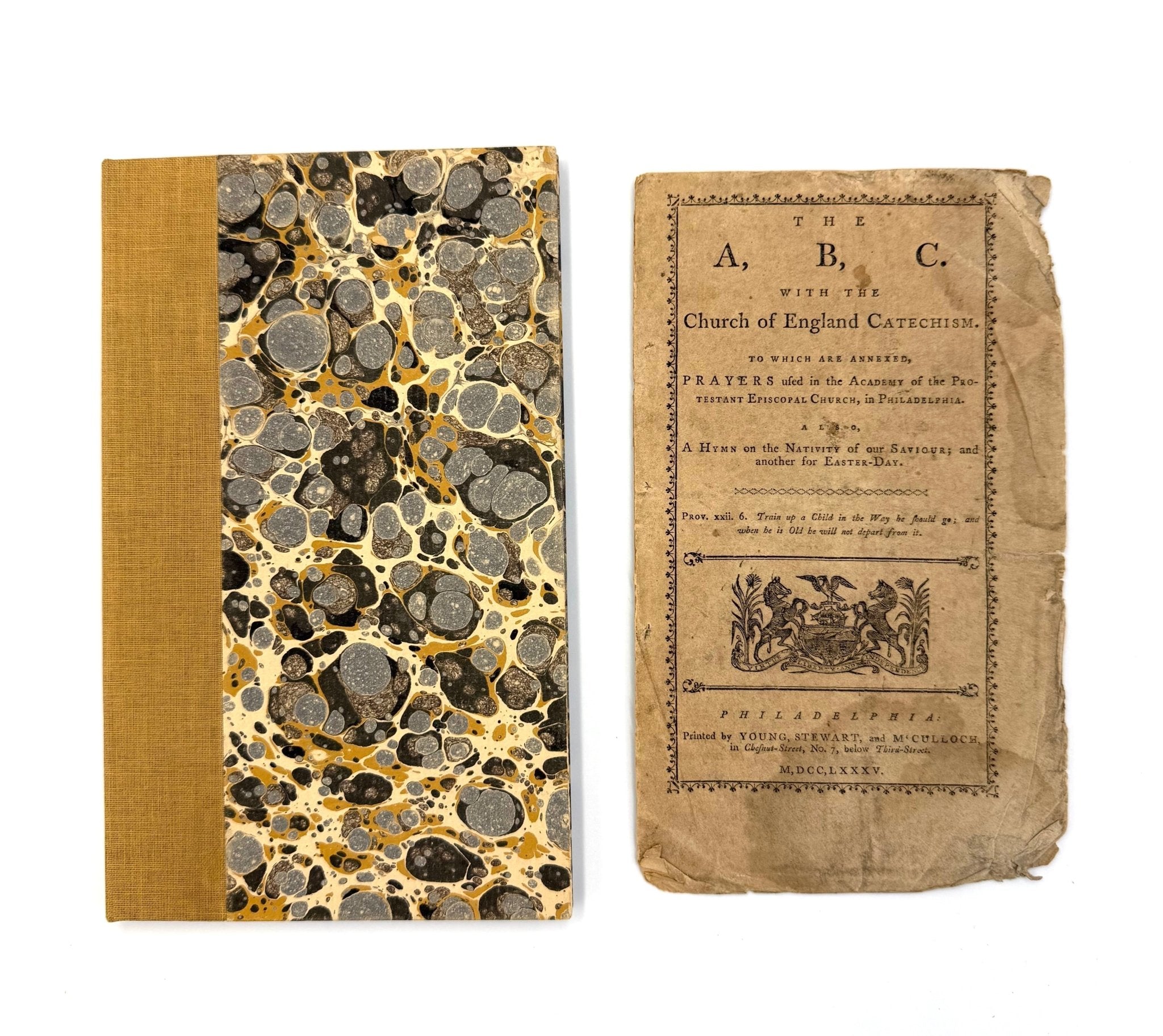 The A, B, C. With The Church of England Catechism, Published by Young, Stewart and McCulloch, First Edition, Second Issue, 1785 - The Great Republic