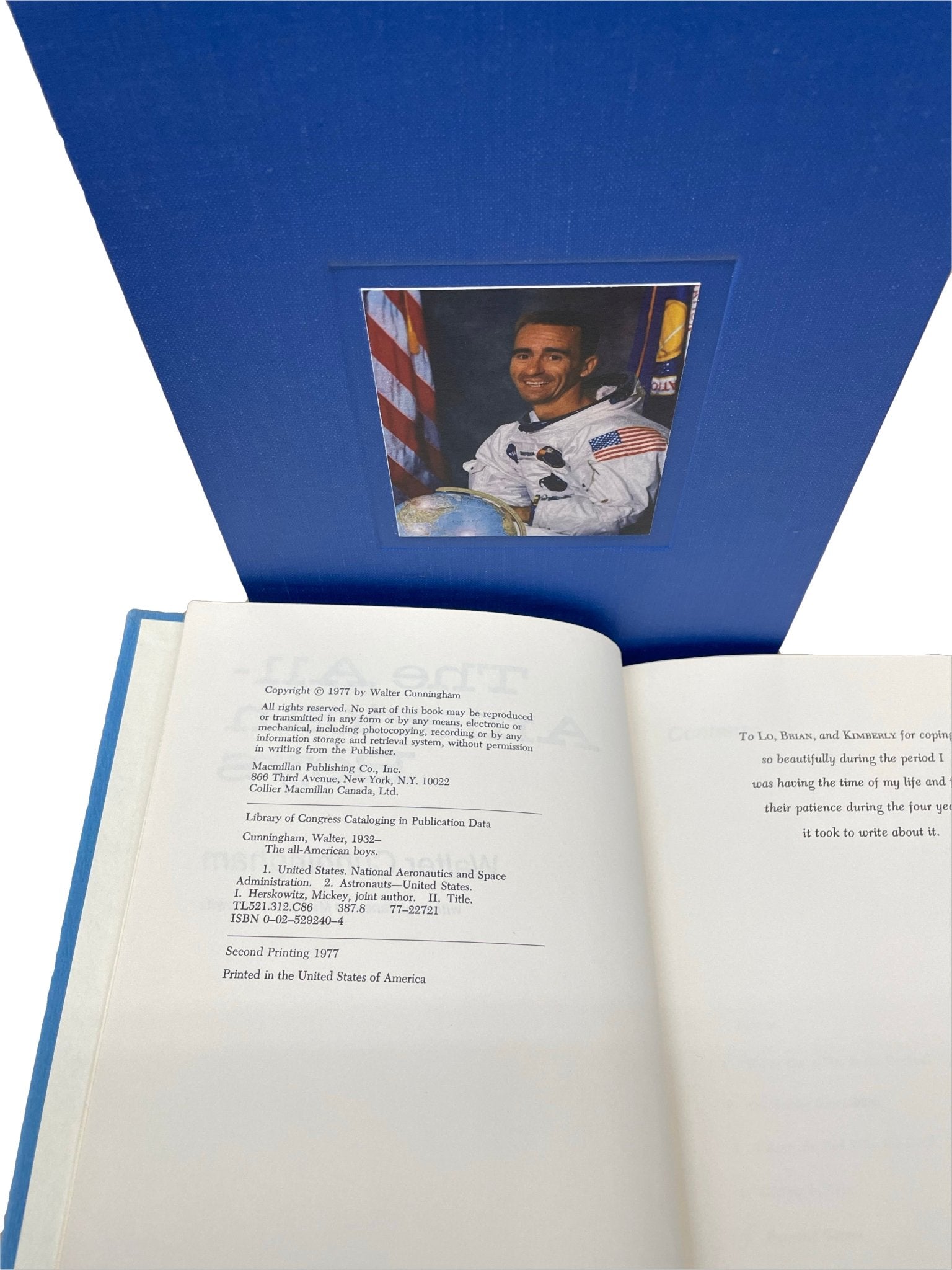 The All - American Boys, Signed by Walter Cunningham, First Edition, Second Printing, 1977 - The Great Republic