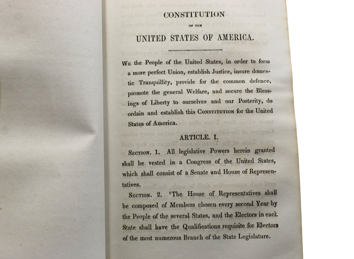 The Constitution of the United States of America with an Alphabetical Analysis, Published by W. Hickey, Seventh Edition, 1855 - The Great Republic