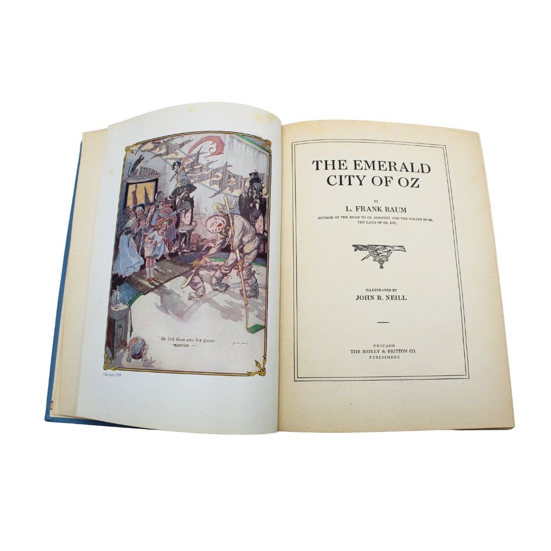 The Emerald City of Oz by L. Frank Baum, Illustrated by John R. Neill, First Edition, First State, 1910 - The Great Republic