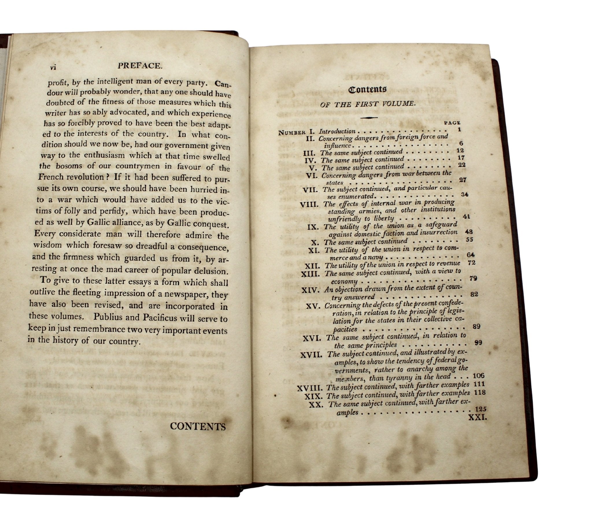 The Federalist, on The New Constitution by Publius, Second Edition, in Two Volumes, 1802 - The Great Republic