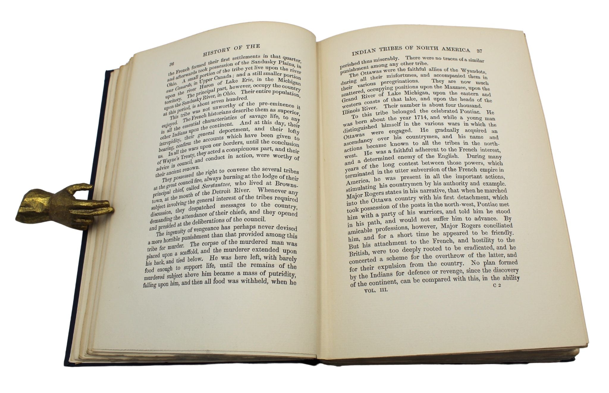 The Indian Tribes of North America by Thomas McKenney and James Hall, Three - Volume Set, Circa 1933 - 34 - The Great Republic