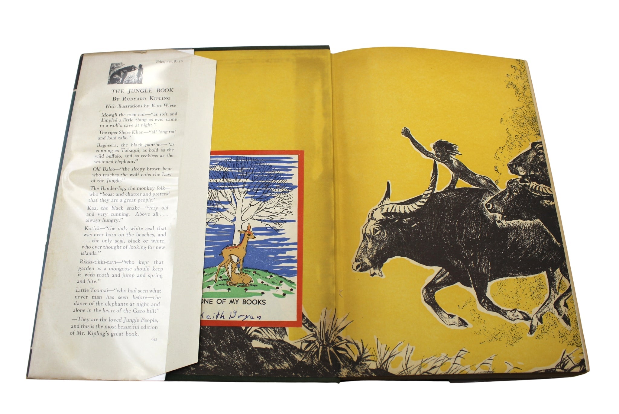 The Jungle Book by Rudyard Kipling, Illustrated by Kurt Wiese, 1938 - The Great Republic
