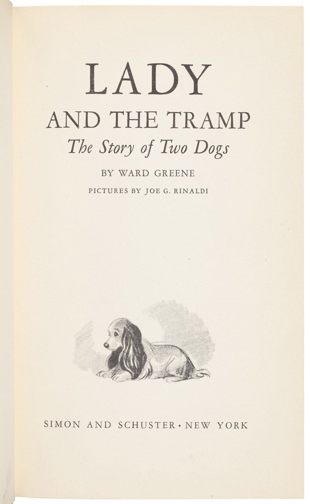 The Lady and the Tramp by Ward Greene, Illustrated by Joe G. Rinaldi, First Edition in Original Dust Jacket, [1953] - The Great Republic