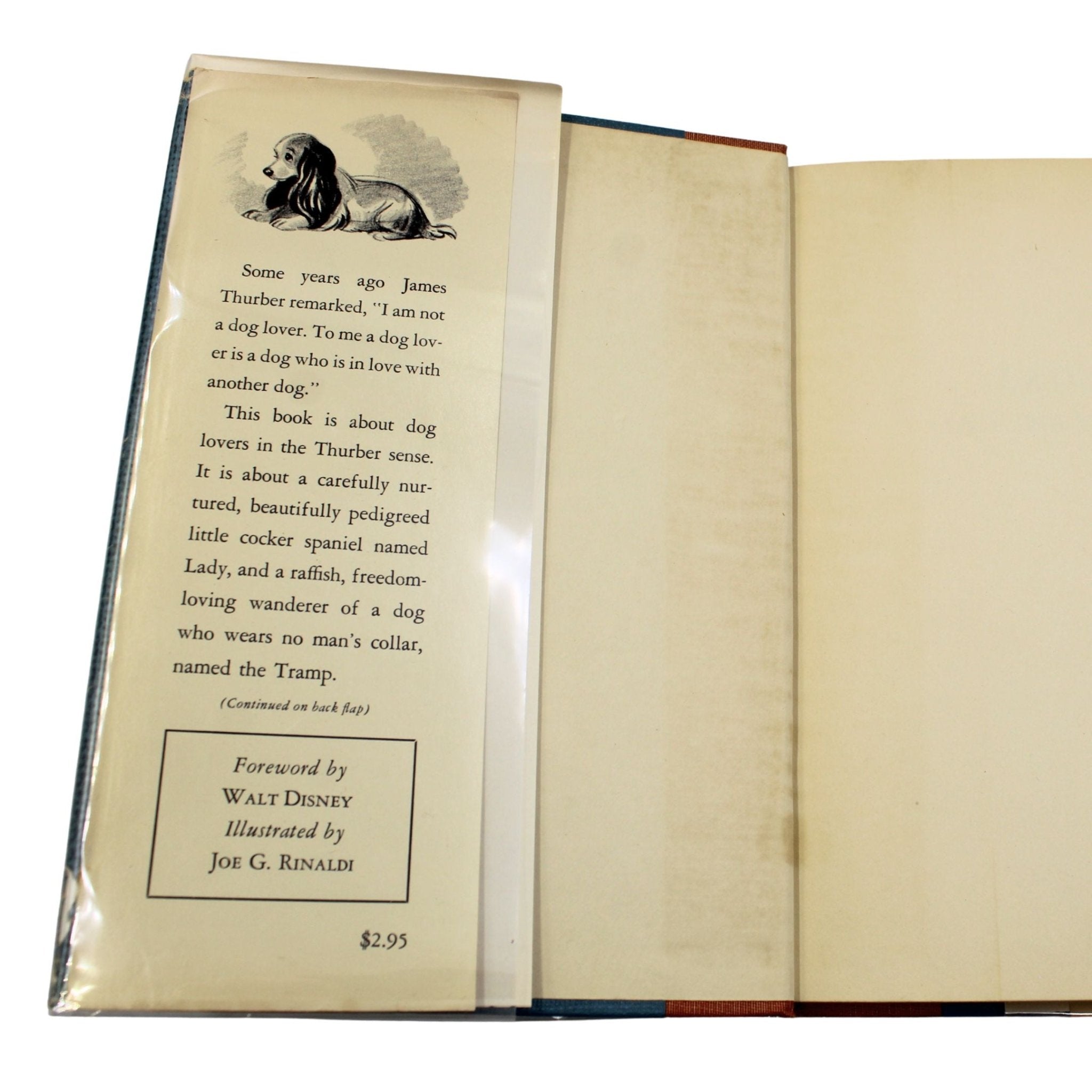 The Lady and the Tramp by Ward Greene, Illustrated by Joe G. Rinaldi, First Edition in Original Dust Jacket, [1953] - The Great Republic