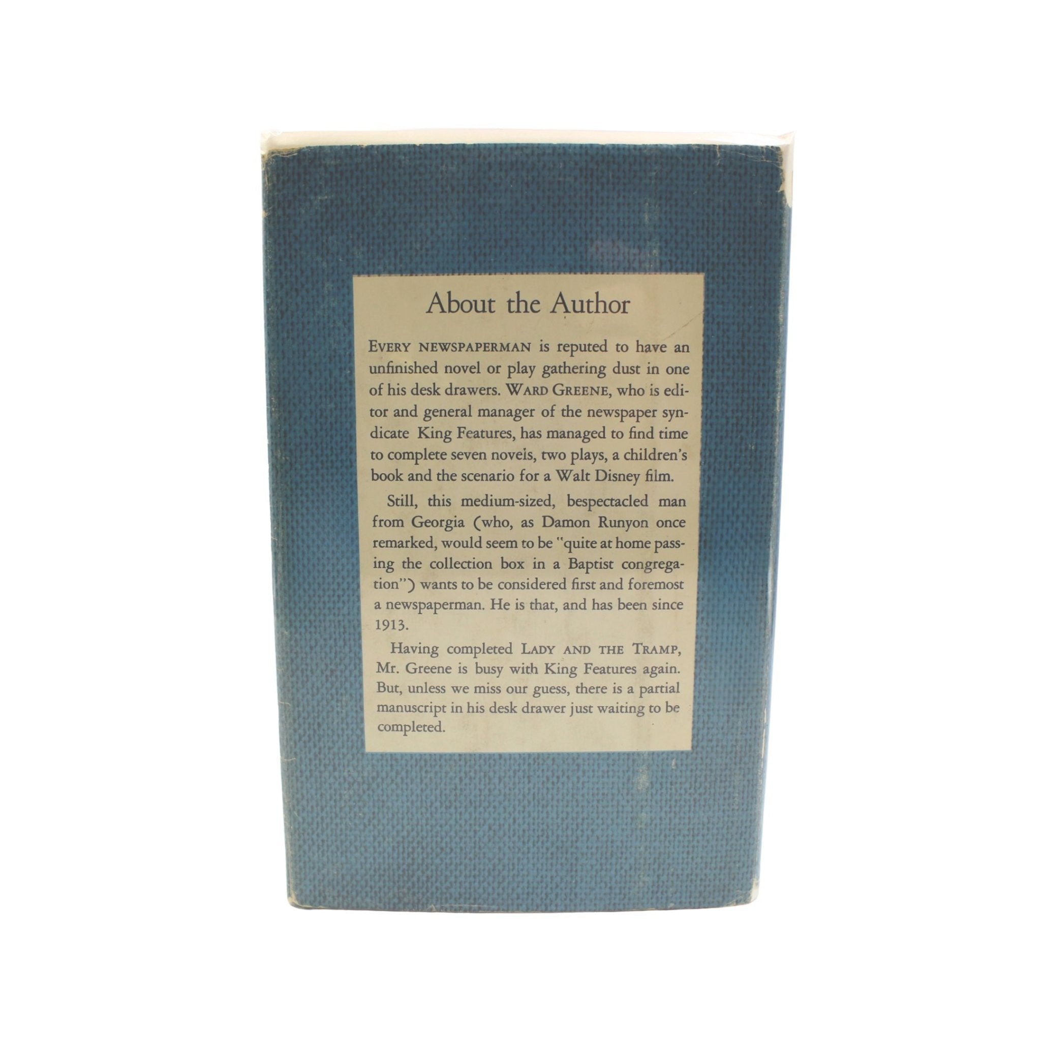 The Lady and the Tramp by Ward Greene, Illustrated by Joe G. Rinaldi, First Edition in Original Dust Jacket, [1953] - The Great Republic