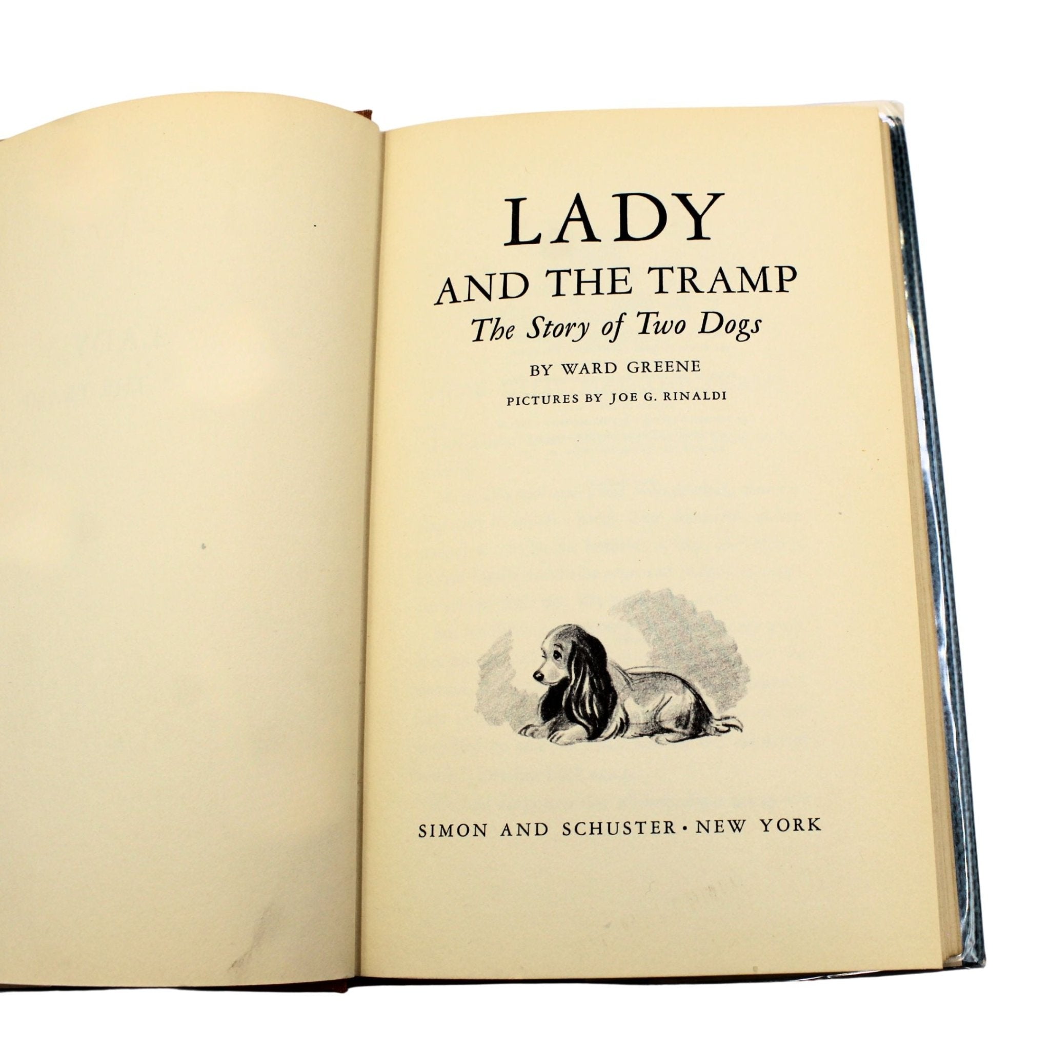 The Lady and the Tramp by Ward Greene, Illustrated by Joe G. Rinaldi, First Edition in Original Dust Jacket, [1953] - The Great Republic