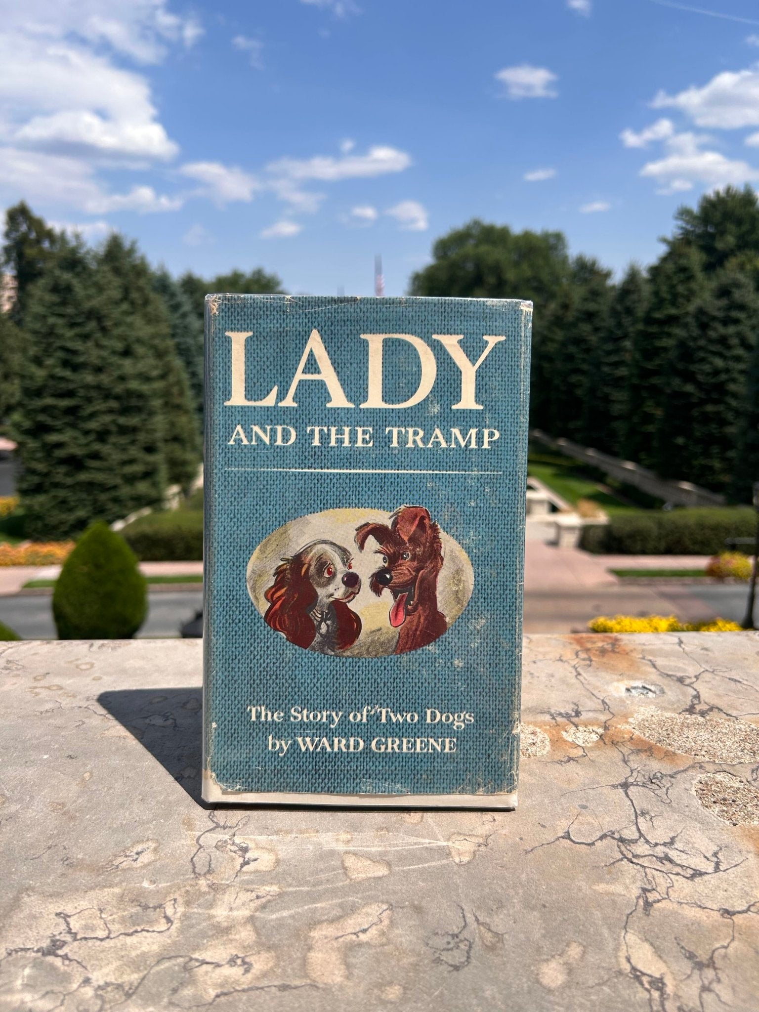 The Lady and the Tramp by Ward Greene, Illustrated by Joe G. Rinaldi, First Edition in Original Dust Jacket, [1953] - The Great Republic