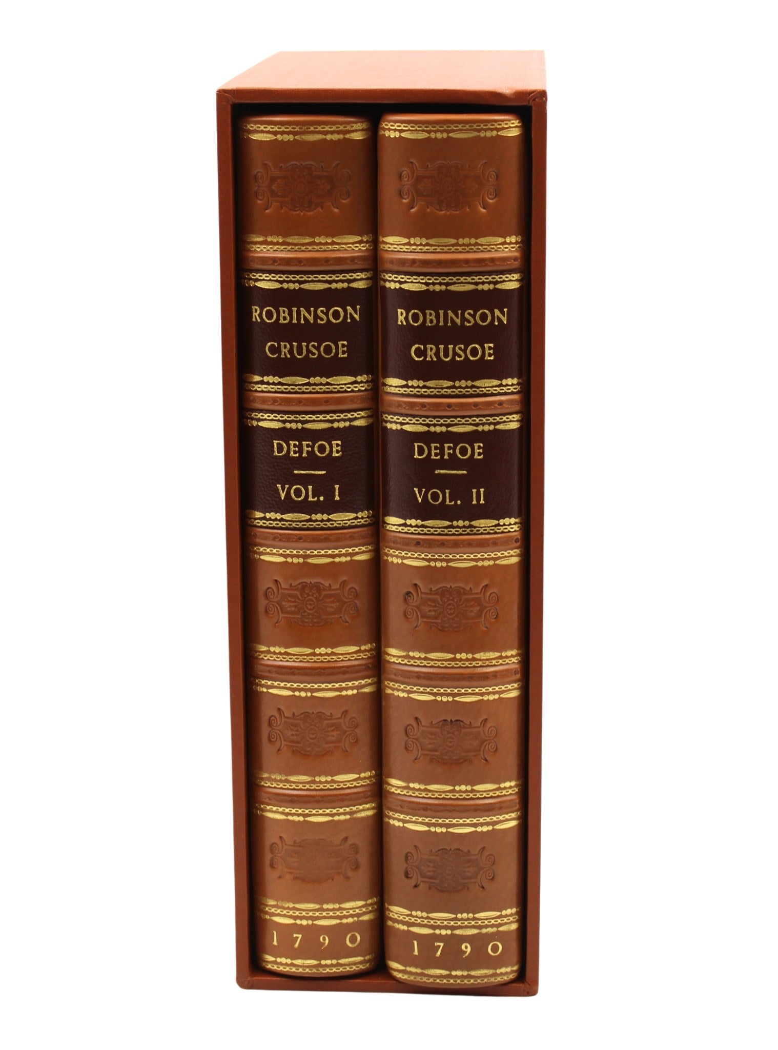The Life and Strange Surprizing Adventures of Robinson Crusoe [with] The Farther Adventures of Robinson Crusoe by Daniel Defoe, Two Volumes, 1790 - The Great Republic