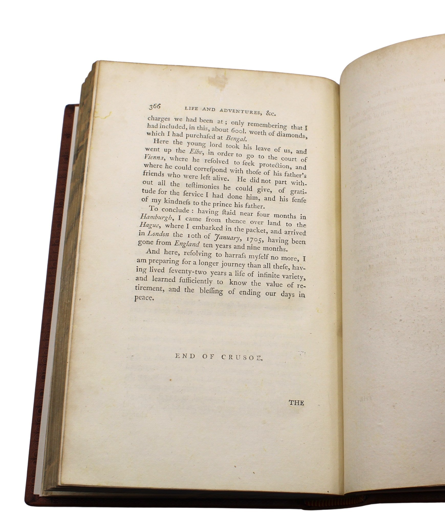 The Life and Strange Surprizing Adventures of Robinson Crusoe [with] The Farther Adventures of Robinson Crusoe by Daniel Defoe, Two Volumes, 1790 - The Great Republic