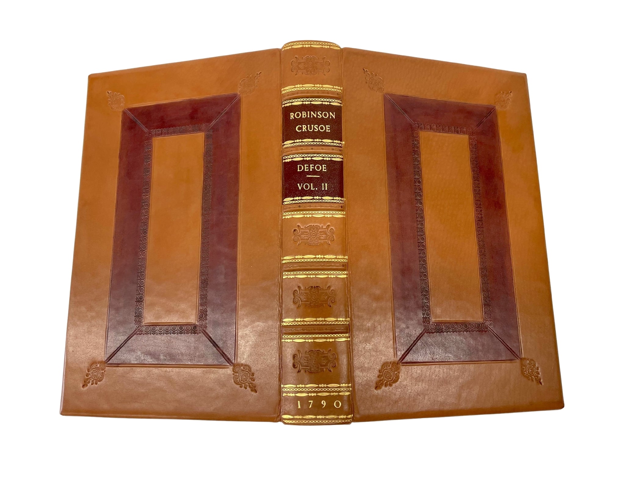 The Life and Strange Surprizing Adventures of Robinson Crusoe [with] The Farther Adventures of Robinson Crusoe by Daniel Defoe, Two Volumes, 1790 - The Great Republic