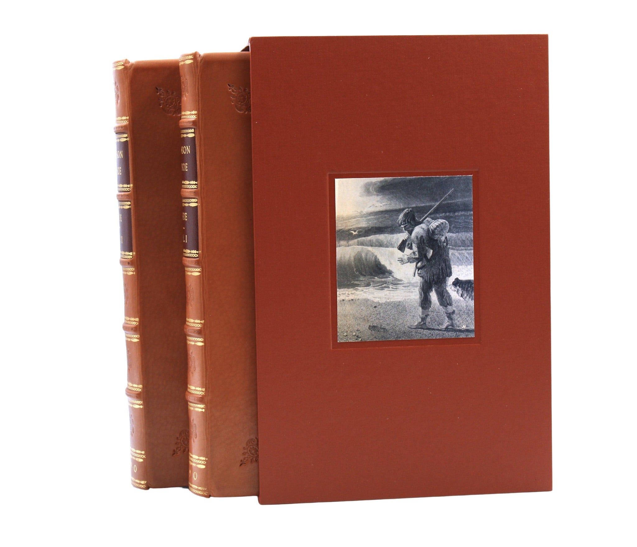 The Life and Strange Surprizing Adventures of Robinson Crusoe [with] The Farther Adventures of Robinson Crusoe by Daniel Defoe, Two Volumes, 1790 - The Great Republic