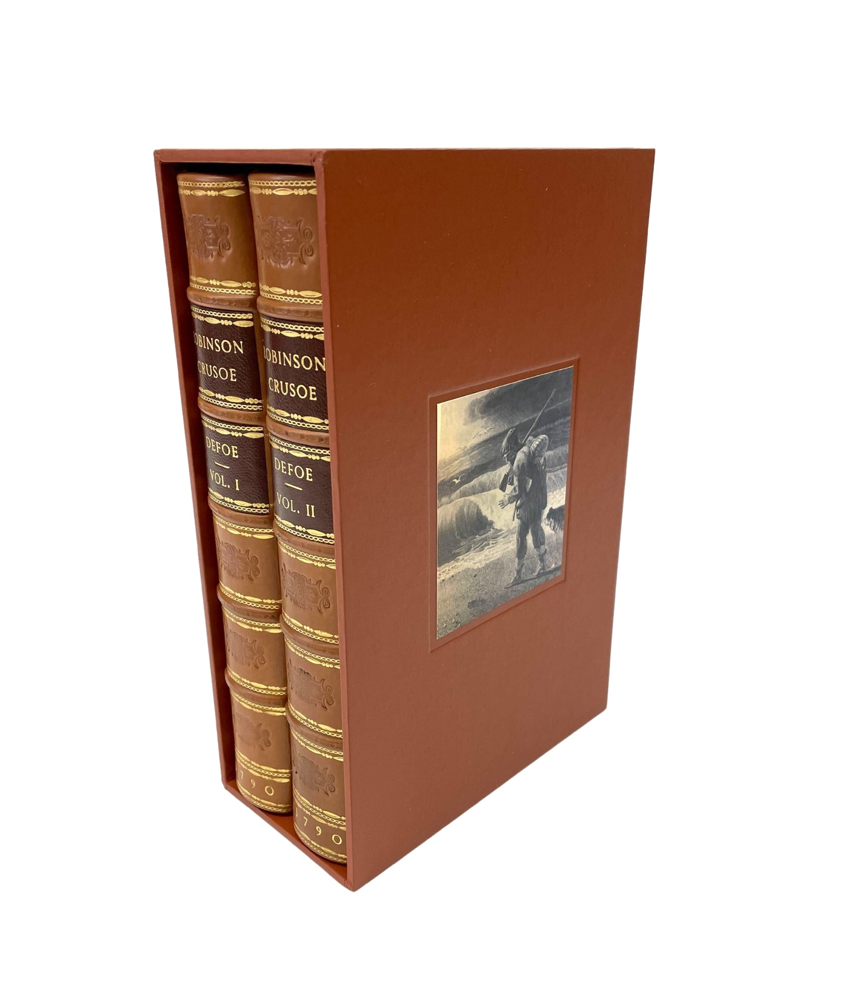 The Life and Strange Surprizing Adventures of Robinson Crusoe [with] The Farther Adventures of Robinson Crusoe by Daniel Defoe, Two Volumes, 1790 - The Great Republic