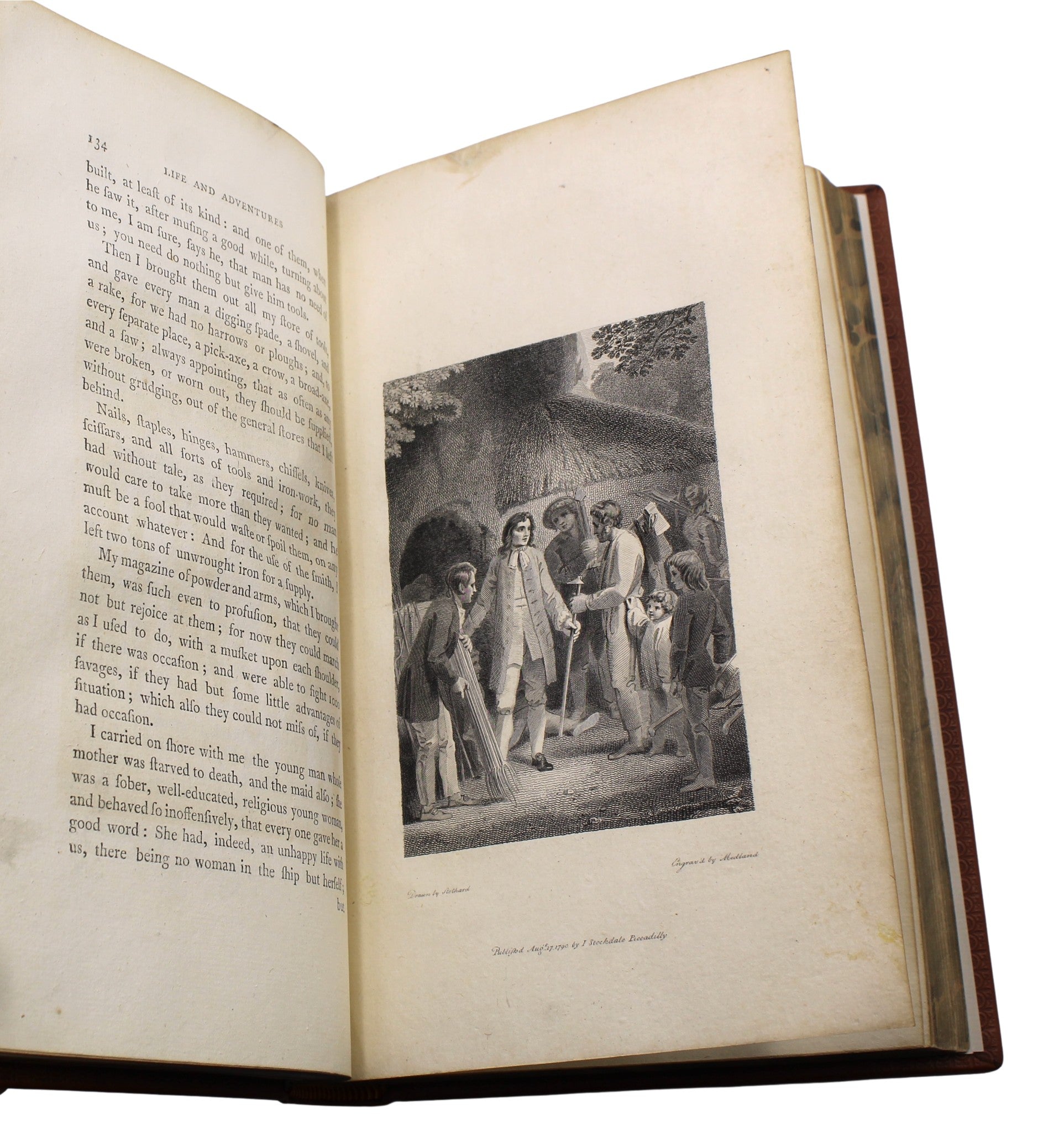 The Life and Strange Surprizing Adventures of Robinson Crusoe [with] The Farther Adventures of Robinson Crusoe by Daniel Defoe, Two Volumes, 1790 - The Great Republic