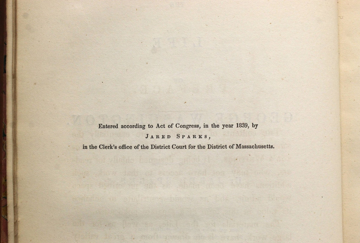 The Life of George Washington by Jared Sparks, First Edition, 1839 - The Great Republic