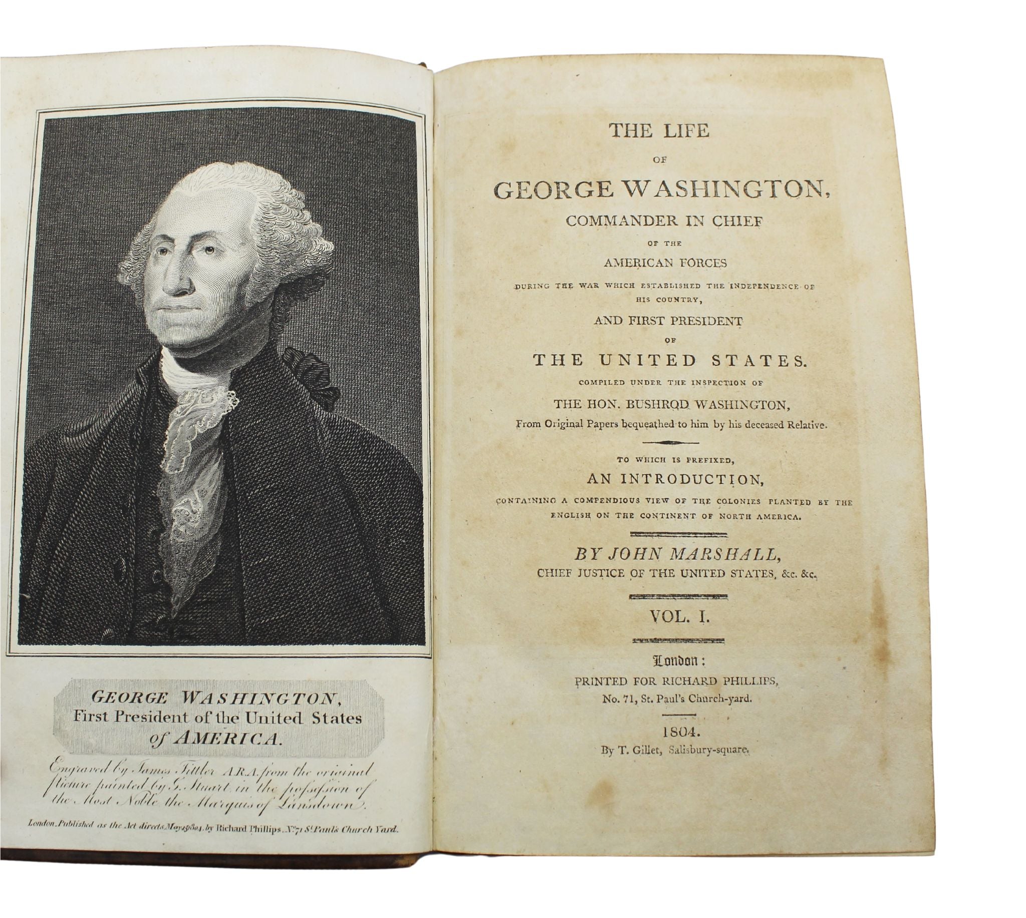 The Life of George Washington by John Marshall, First English Edition, Five Volume Set, 1804 - 1807 - The Great Republic