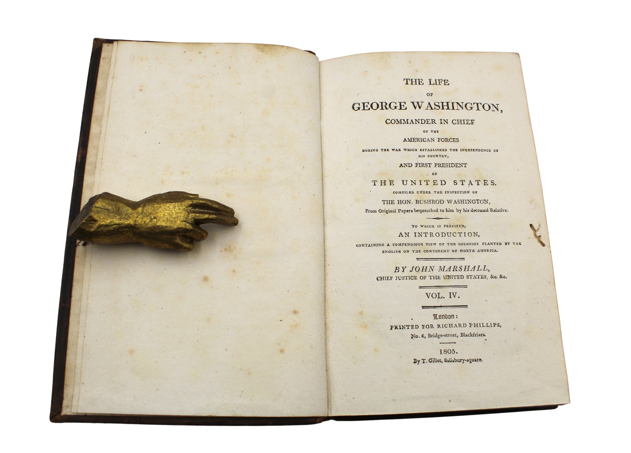 The Life of George Washington by John Marshall, First English Edition, Five Volume Set, 1804 - 1807 - The Great Republic