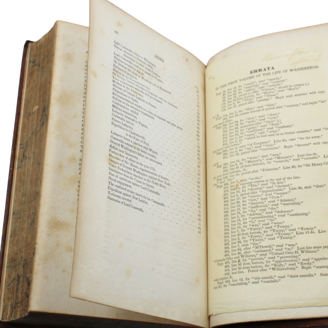 The Life of George Washington, Inscribed by John Marshall, Second Edition, in Two Volumes, 1832, with Accompanying Atlas to Marshall’s Life of Washington, 1832 - The Great Republic