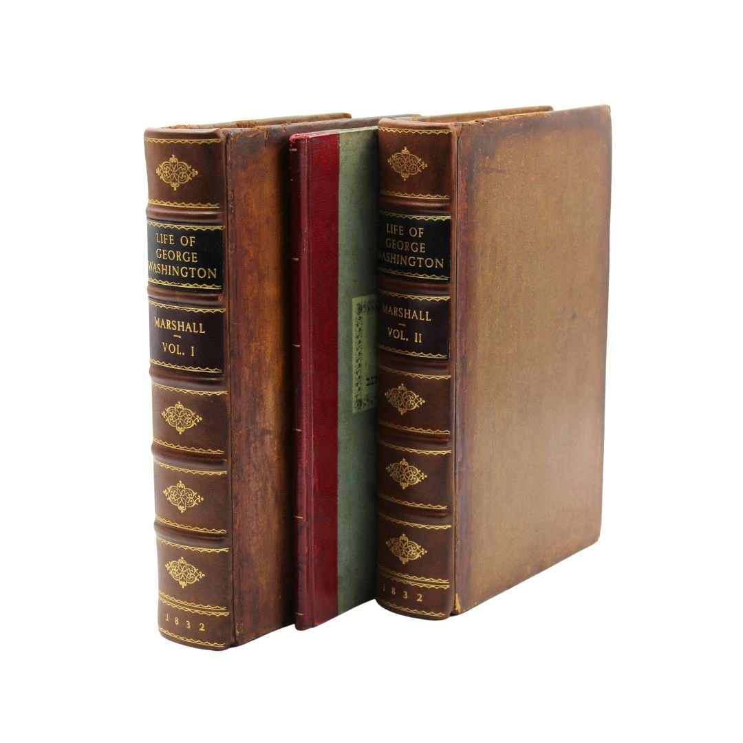 The Life of George Washington, Inscribed by John Marshall, Second Edition, in Two Volumes, 1832, with Accompanying Atlas to Marshall’s Life of Washington, 1832 - The Great Republic