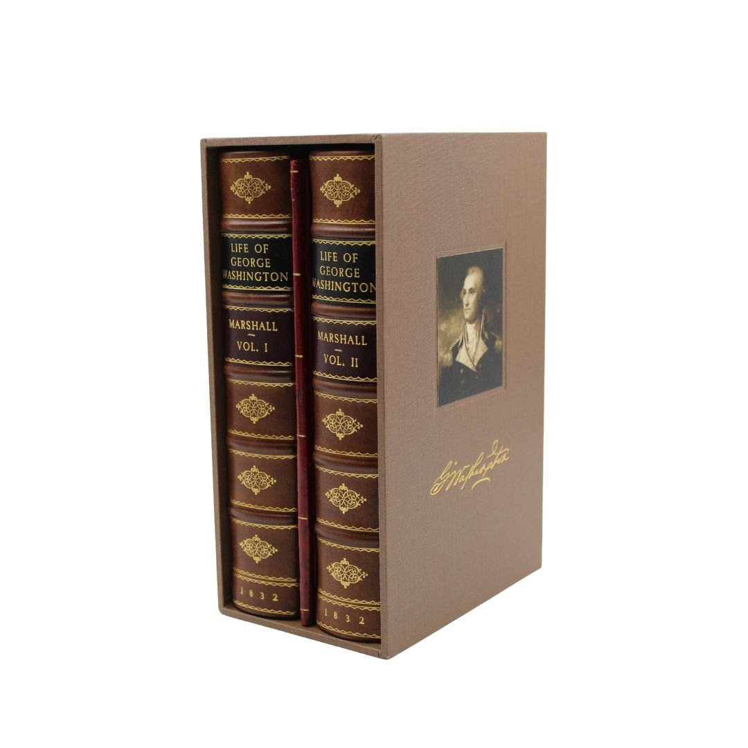 The Life of George Washington, Inscribed by John Marshall, Second Edition, in Two Volumes, 1832, with Accompanying Atlas to Marshall’s Life of Washington, 1832 - The Great Republic