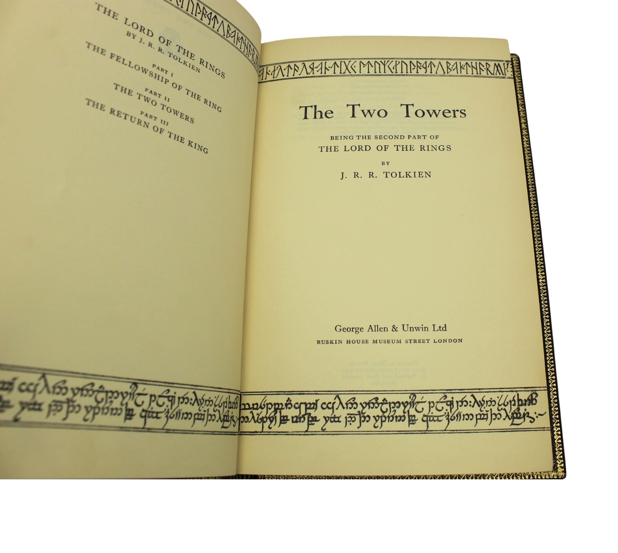 The Lord of the Rings Trilogy by J.R.R. Tolkien, Three Volume Set, First Editions, Fifth Impressions, 1956, 1957,1959 - The Great Republic