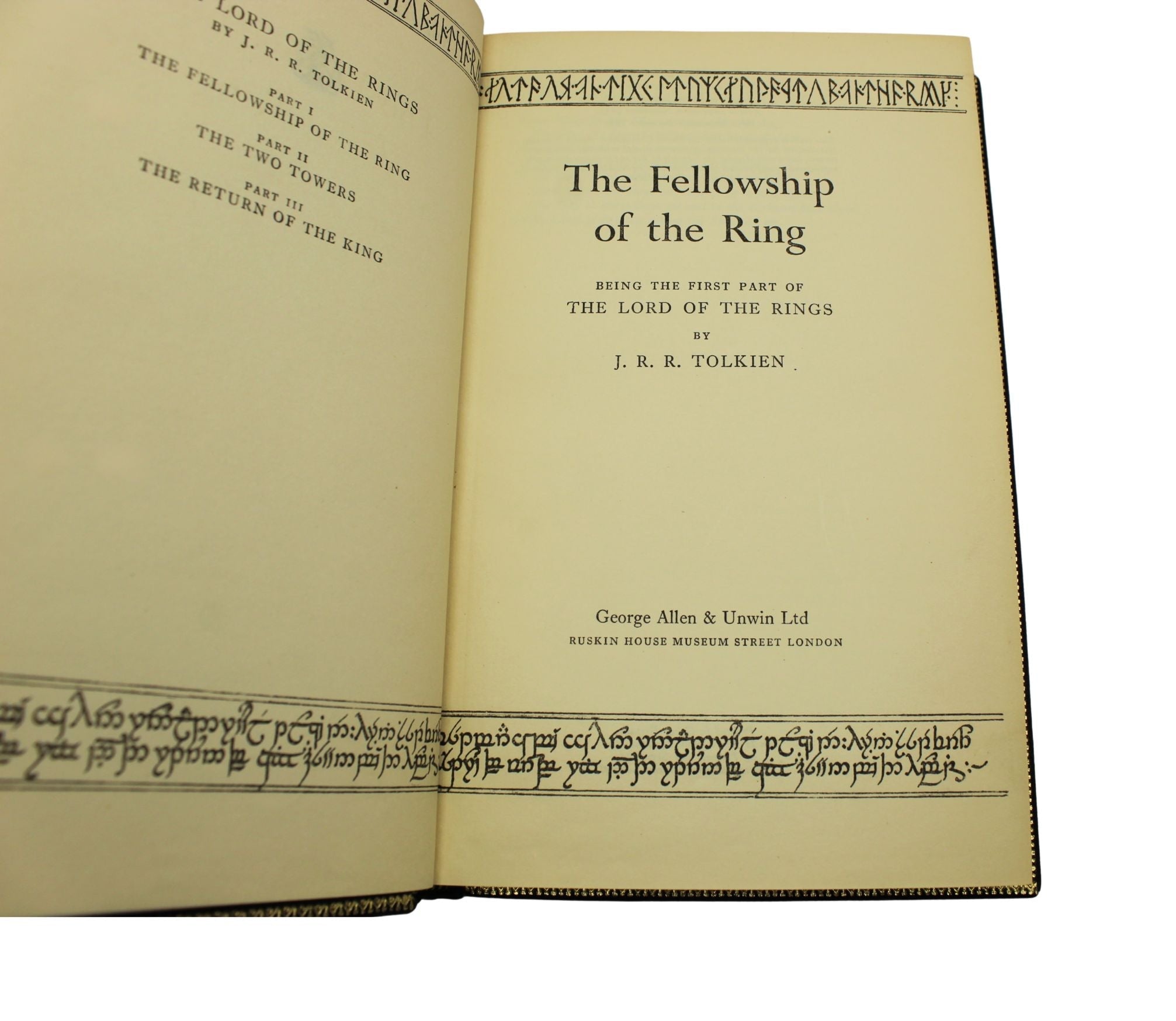 The Lord of the Rings Trilogy by J.R.R. Tolkien, Three Volume Set, First Editions, Fifth Impressions, 1956, 1957,1959 - The Great Republic