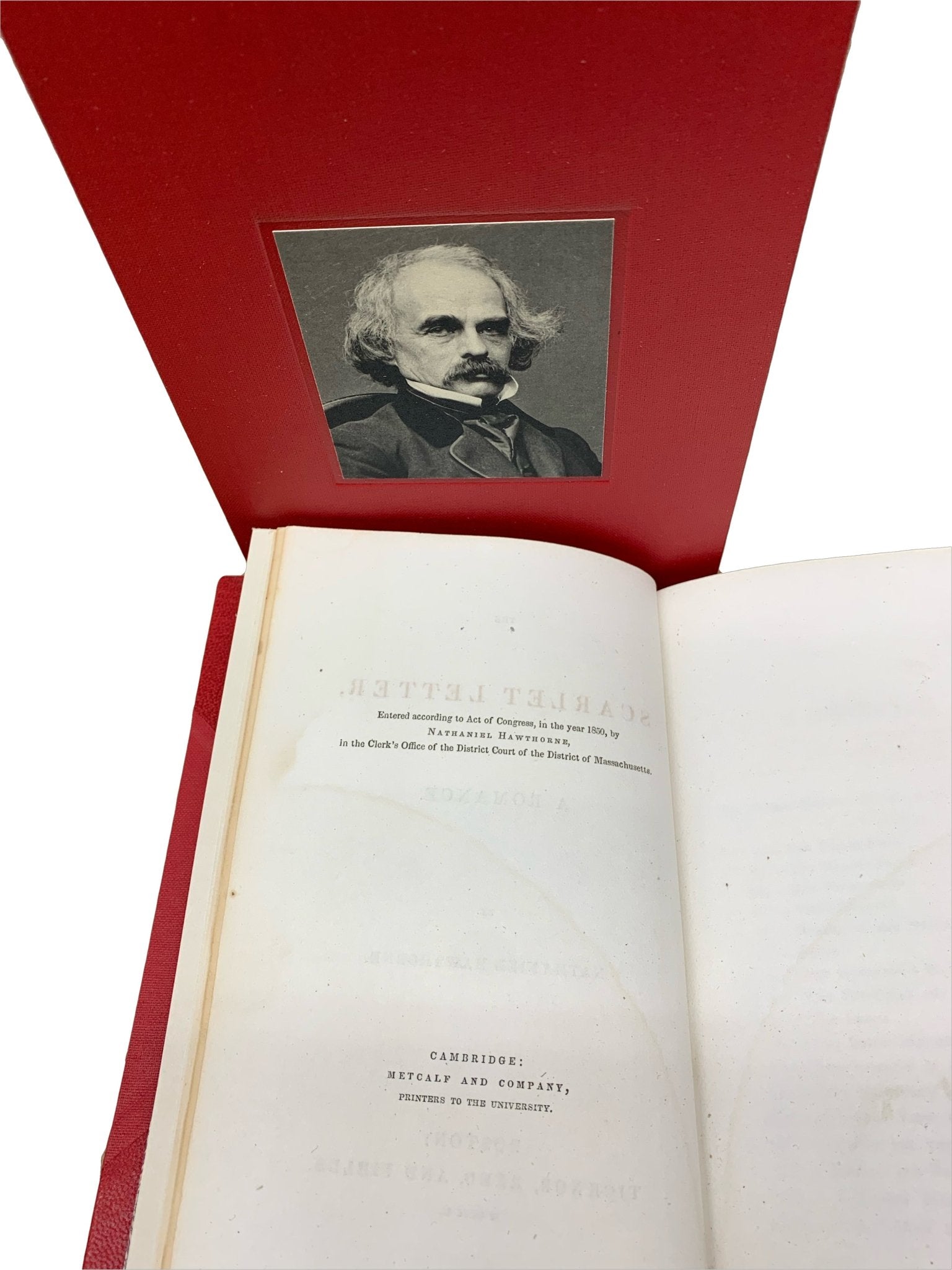The Scarlet Letter: A Romance, by Nathaniel Hawthorne, Second Edition Printing, with Tipped - In Signature, 1850 - The Great Republic