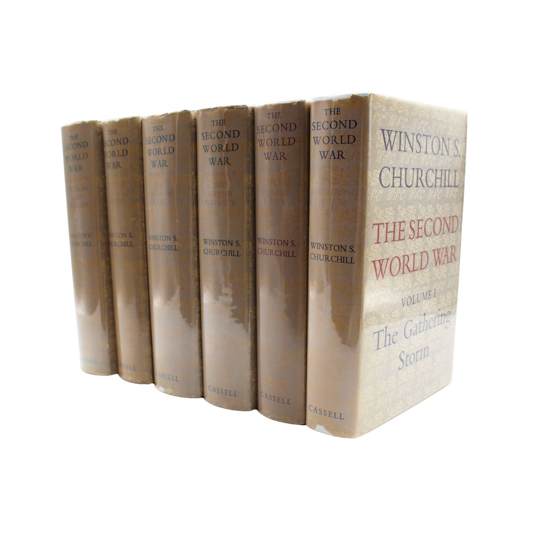 The Second World War by Winston Churchill, First Edition, Six Volume Set, in Original Dust Jackets, 1948 - 1954 - The Great Republic