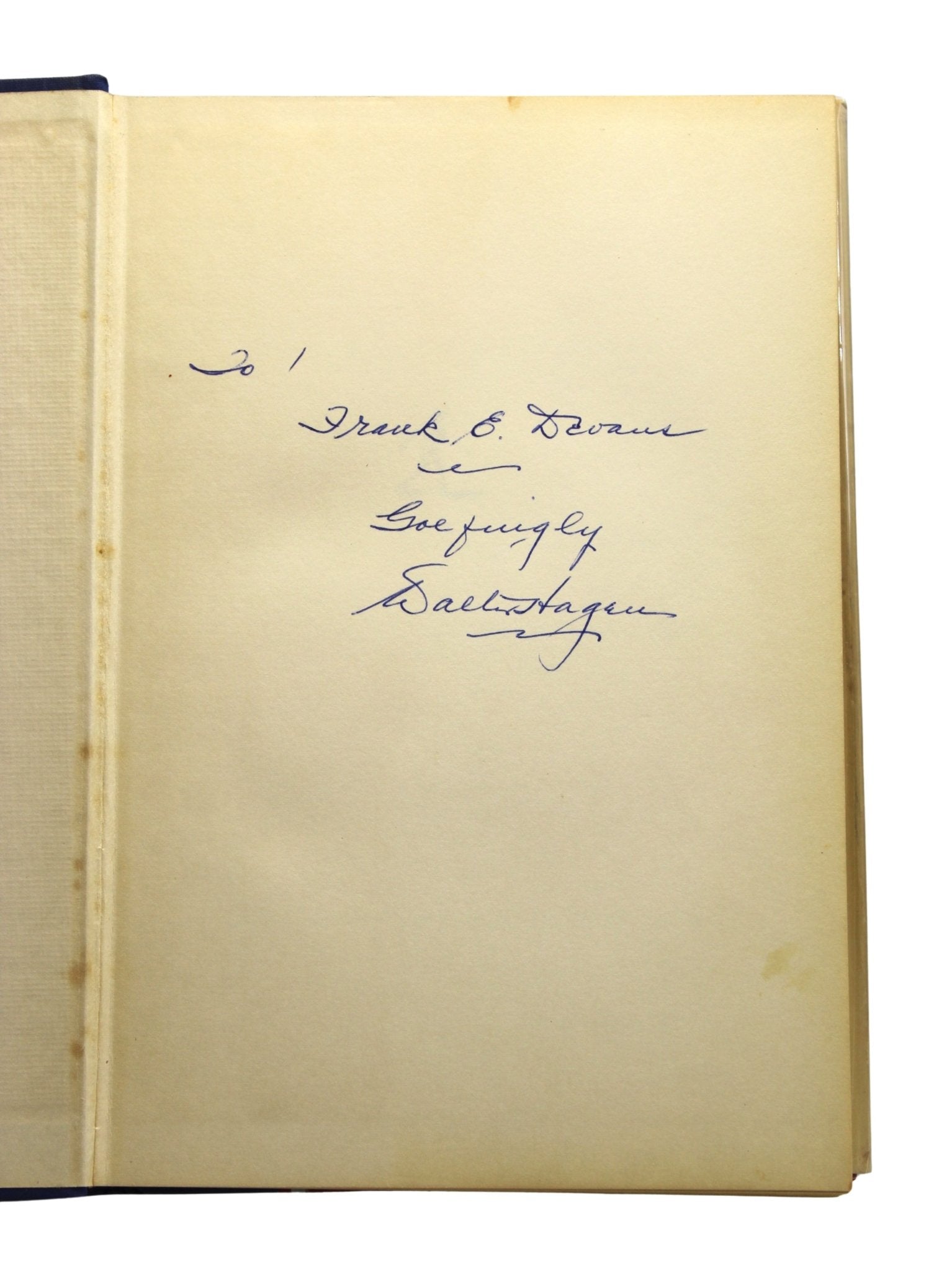 The Walter Hagen Story, Signed by Walter Hagen, First Edition, in Original Dust Jacket, 1956 - The Great Republic