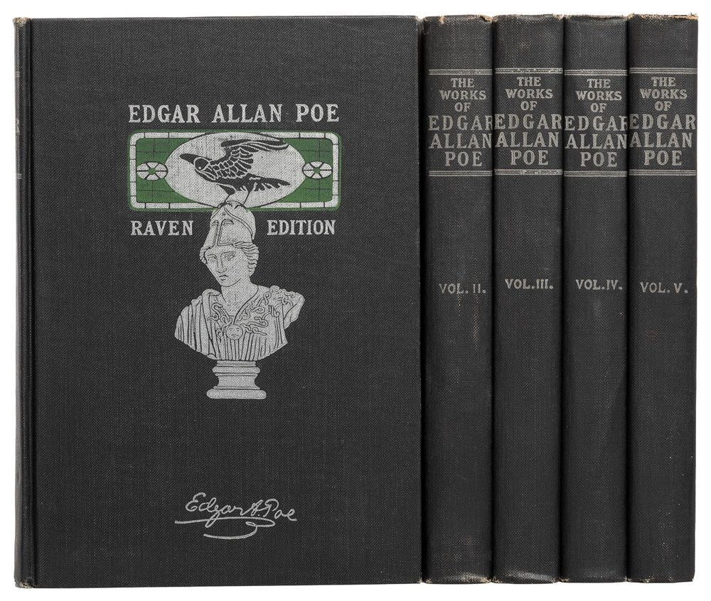 The Works of Edgar Allen Poe, Raven Edition, Five Volume Set, 1904 - The Great Republic