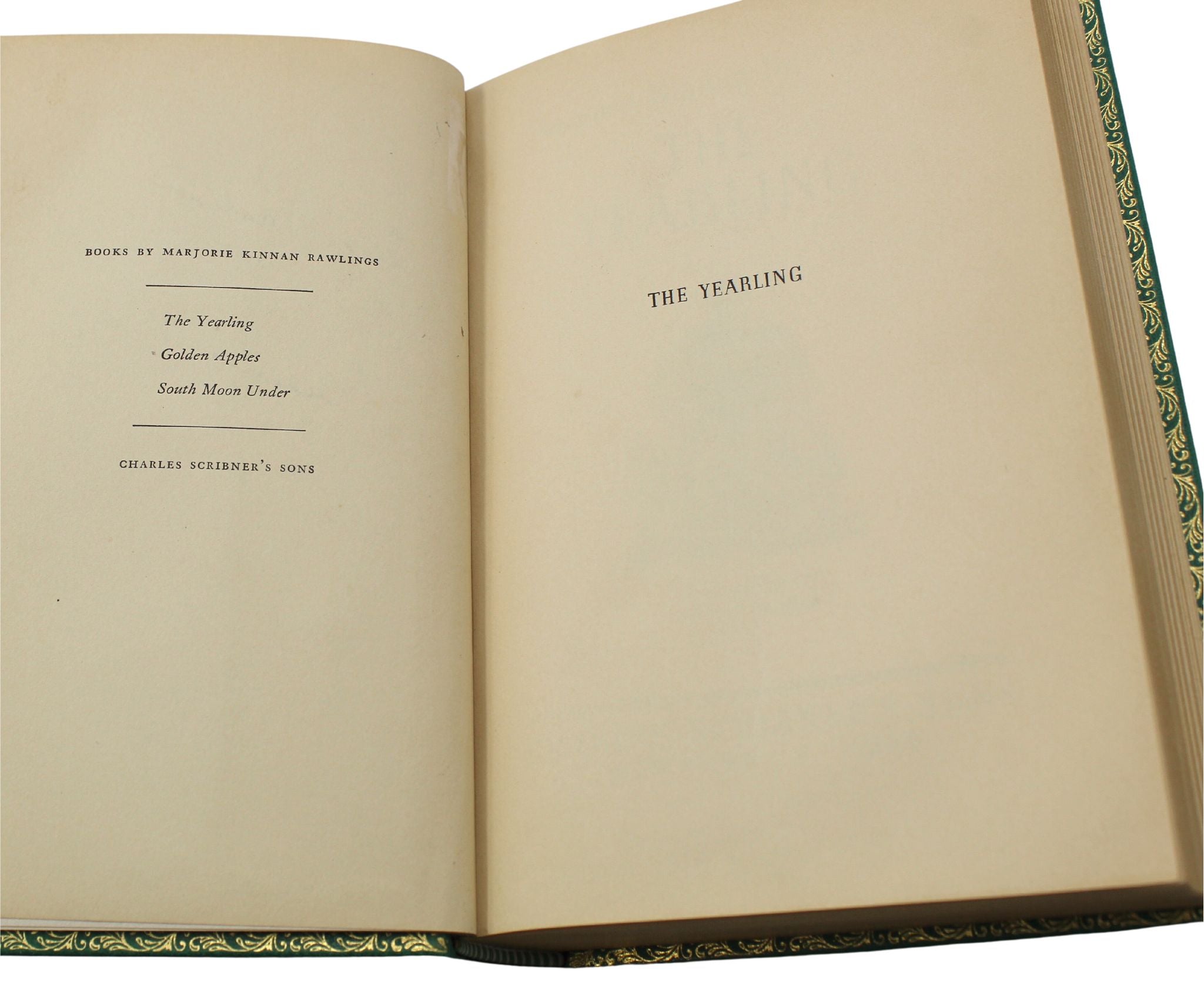 The Yearling by Marjorie Kinnan Rawlings, First Edition, 1938 - The Great Republic