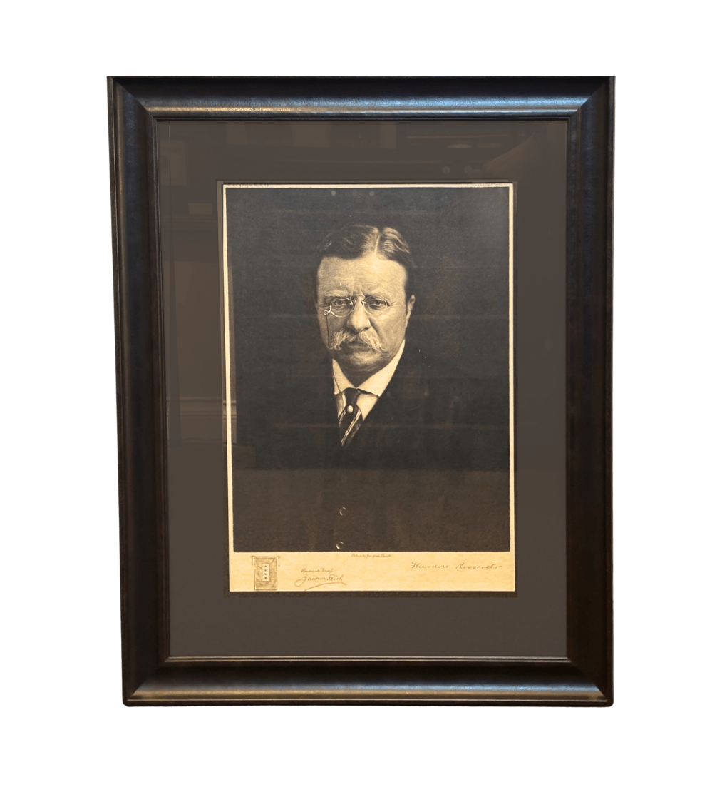 Theodore Roosevelt Etching by Jacques Reich, Signed Remarque Proof, 1919 - The Great Republic