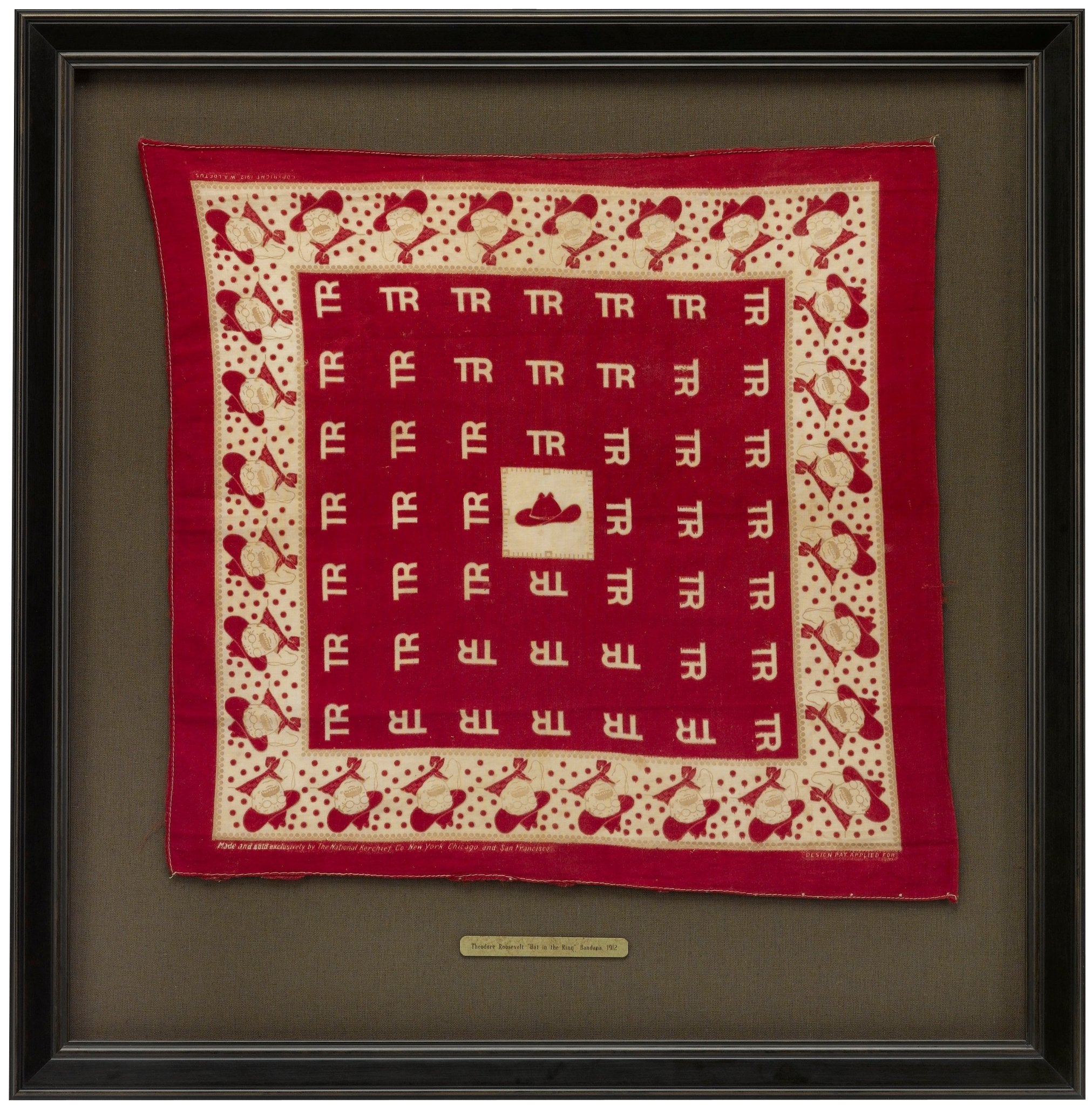 Theodore Roosevelt "Hat in the Ring" Bandana, 1912 - The Great Republic