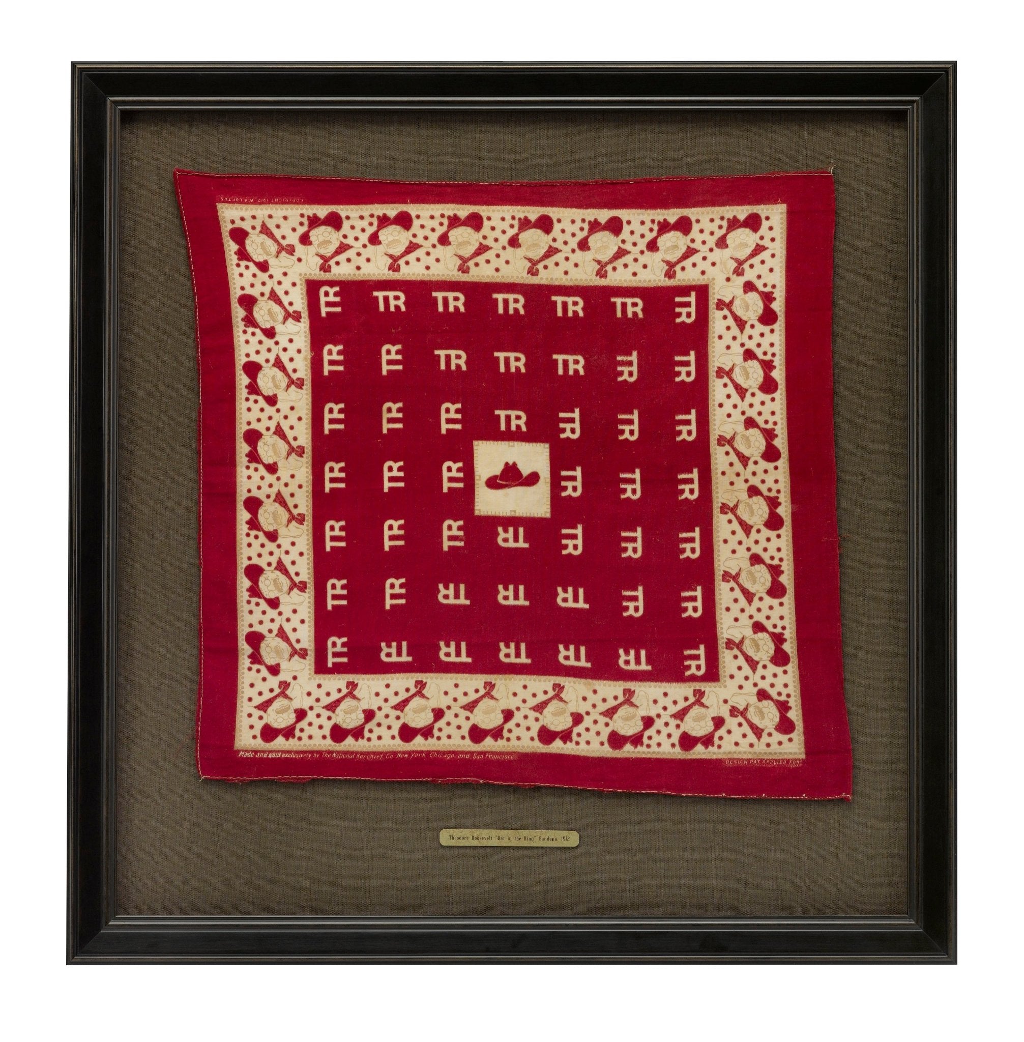 Theodore Roosevelt "Hat in the Ring" Bandana, 1912 - The Great Republic