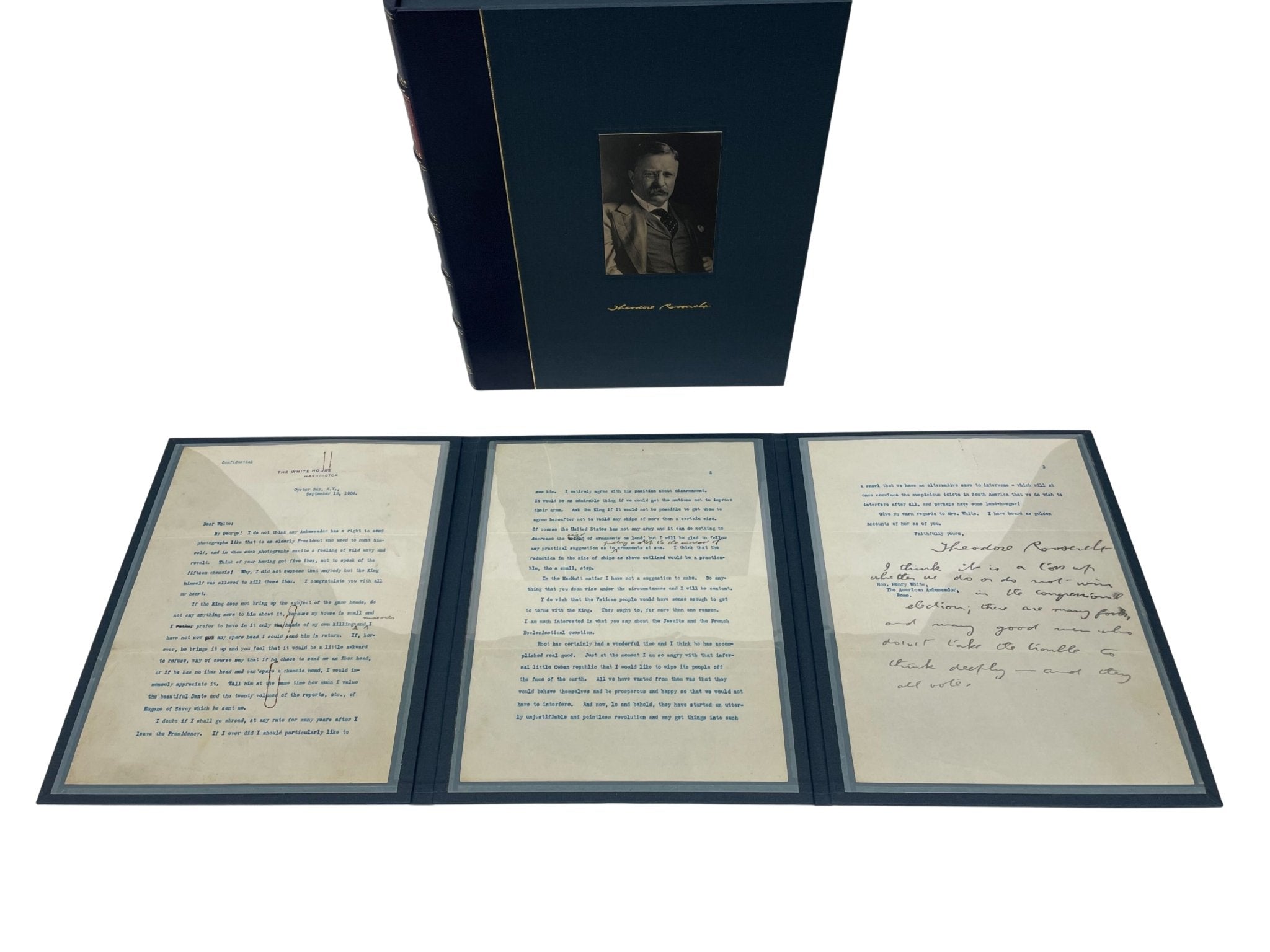 Theodore Roosevelt Signed Typed Letter, to Henry White, Dated September 13, 1906 - The Great Republic