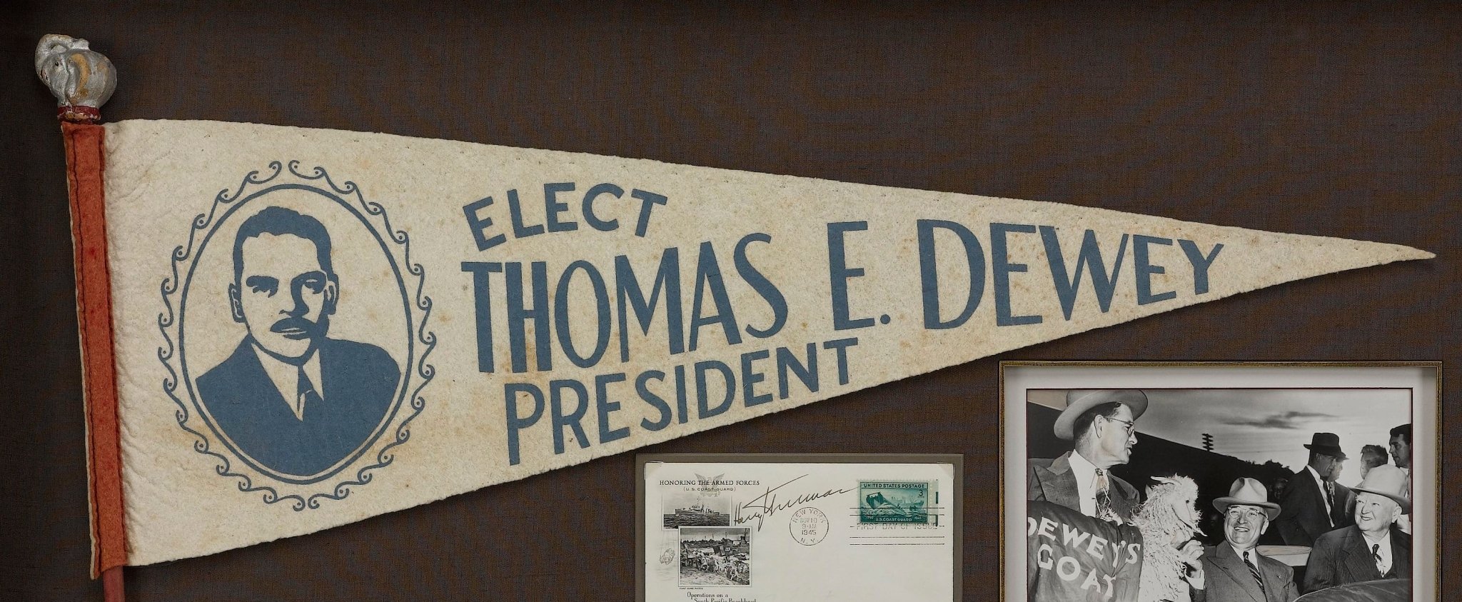 Thomas Dewey & Harry Truman 1948 Presidential Election Campaign Collage - The Great Republic