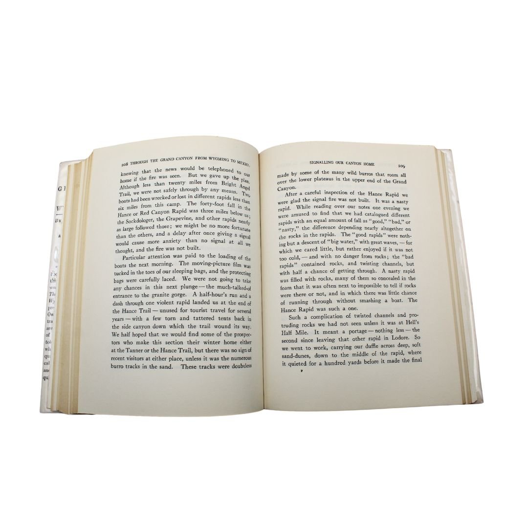 Through the Grand Canyon from Wyoming to Mexico, by Ellsworth L. Kolb, Signed by Emery Kolb, with Dust Jacket, 1963 - The Great Republic