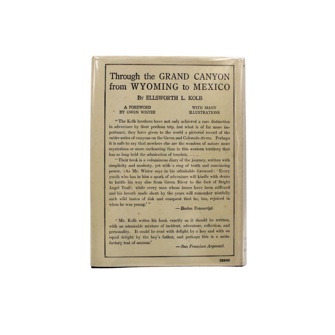 Through the Grand Canyon from Wyoming to Mexico, by Ellsworth L. Kolb, Signed by Emery Kolb, with Dust Jacket, 1963 - The Great Republic