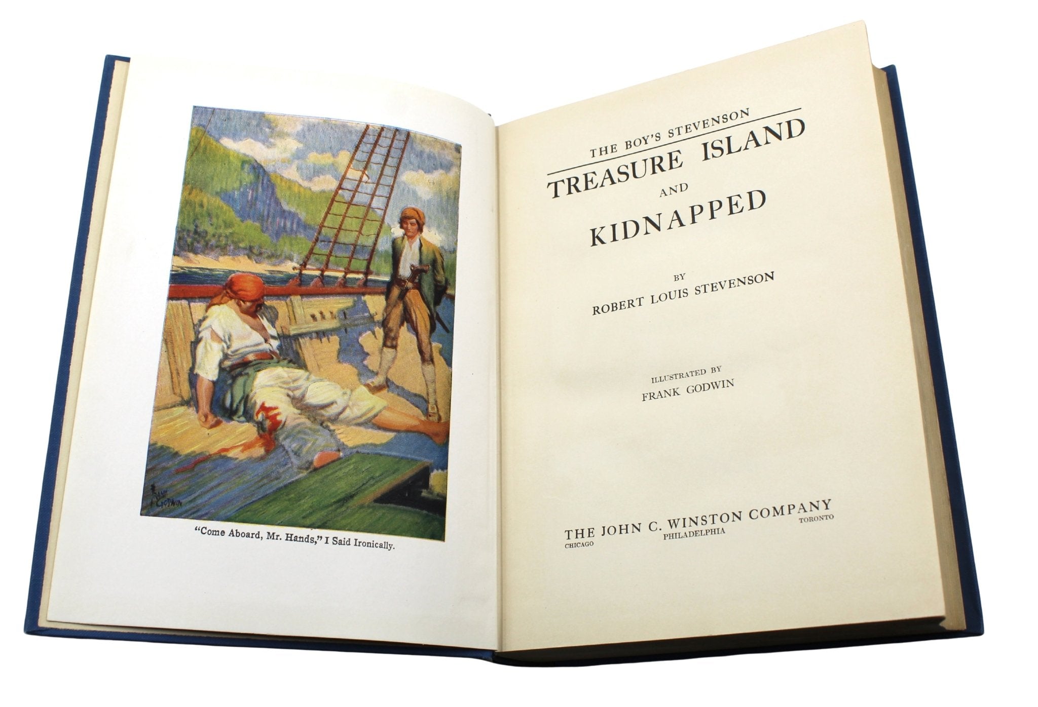 Treasure Island [and] Kidnapped, by Robert Louis Stevenson, Illustrated by Frank Godwin, 1924, 1925 - The Great Republic