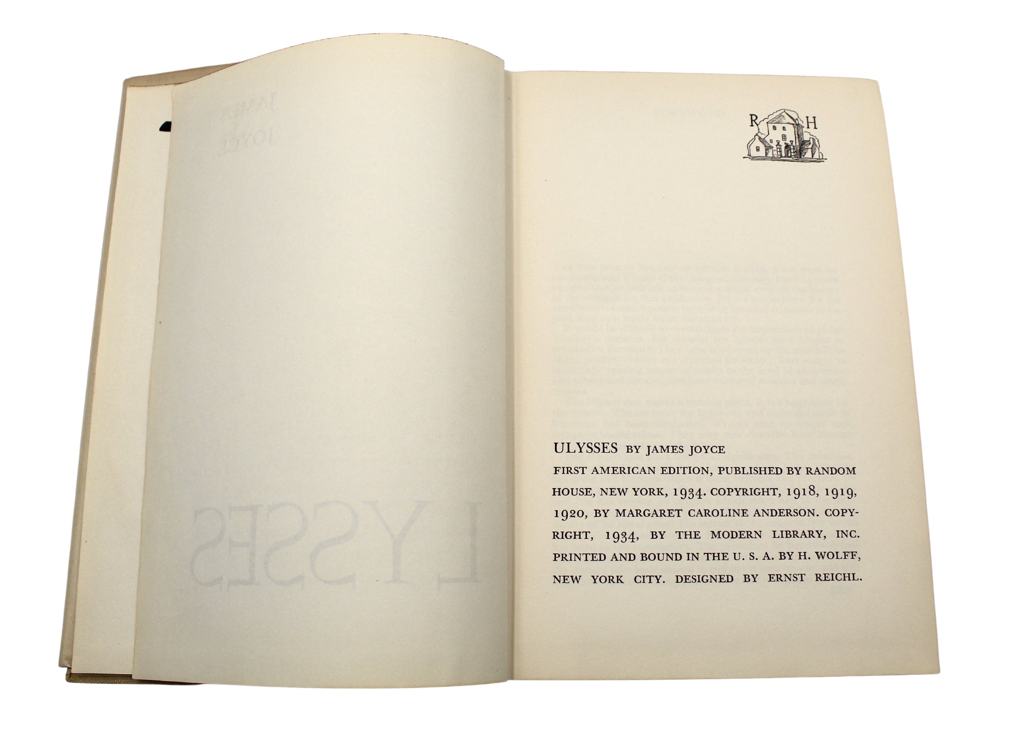 Ulysses by James Joyce, First Authorized American Edition in Original Dust Jacket, 1934 - The Great Republic