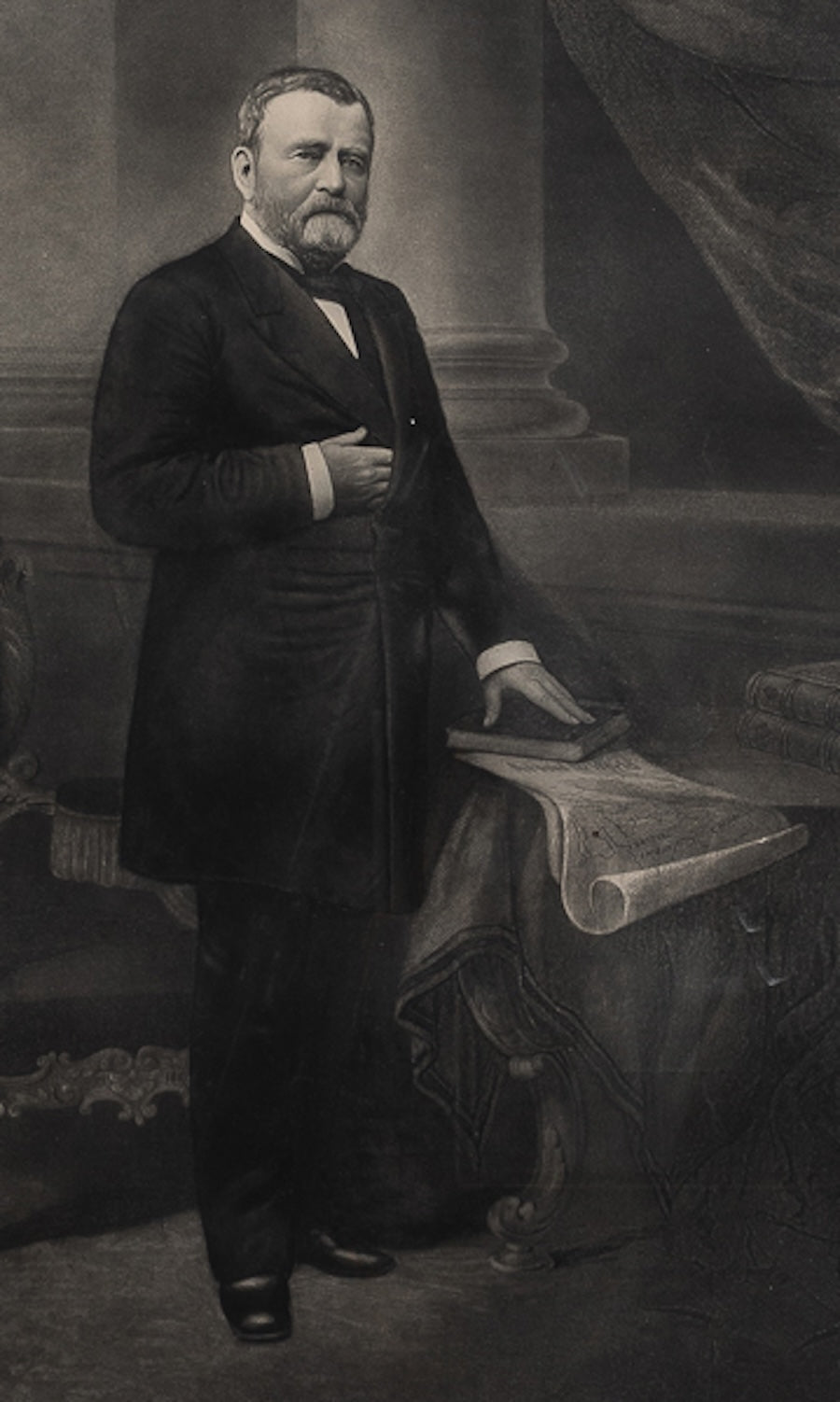 "Ulysses S. Grant" Portrait, Engraved by J.C. Buttre, after Anderson, 1885 - The Great Republic