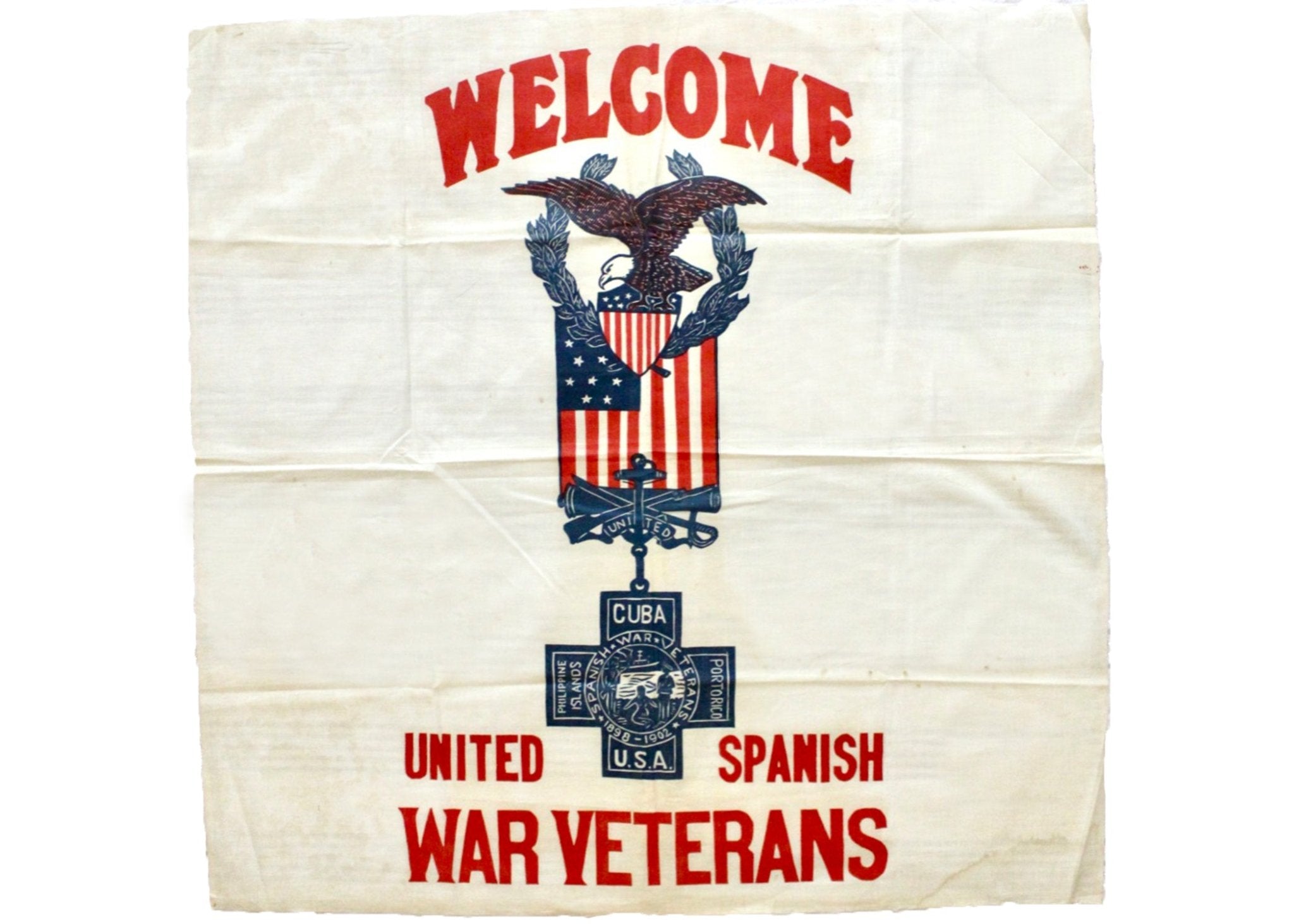 United Spanish Veterans "Welcome" Banner - The Great Republic