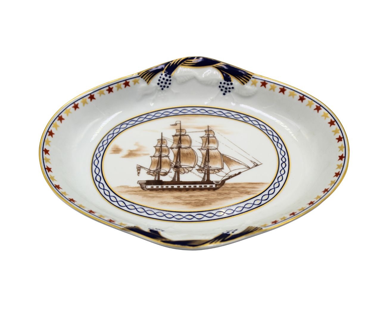 Vintage "A Trifle from Boston" U.S.S. Constitution Decorative Plate - The Great Republic