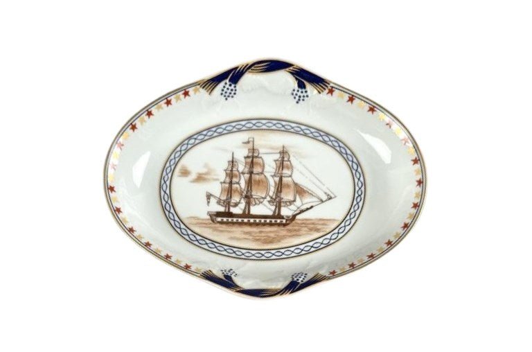 Vintage "A Trifle from Boston" U.S.S. Constitution Decorative Plate - The Great Republic