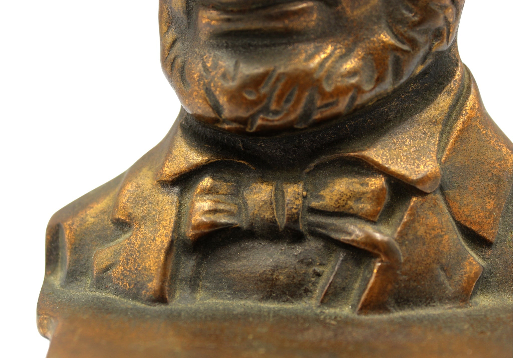 Vintage Abraham Lincoln Bronze Bust Bookends - The Great Republic