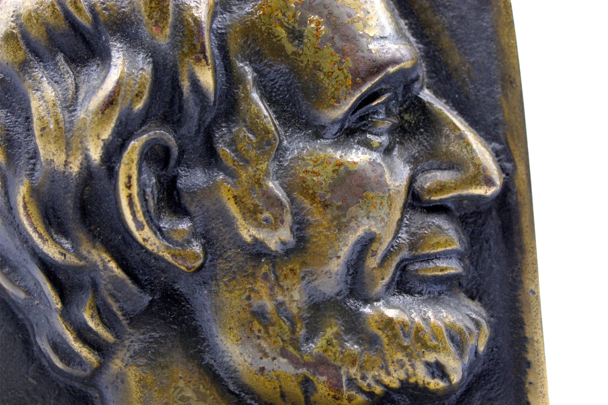 Vintage Abraham Lincoln Bronze Bust Bookends - The Great Republic